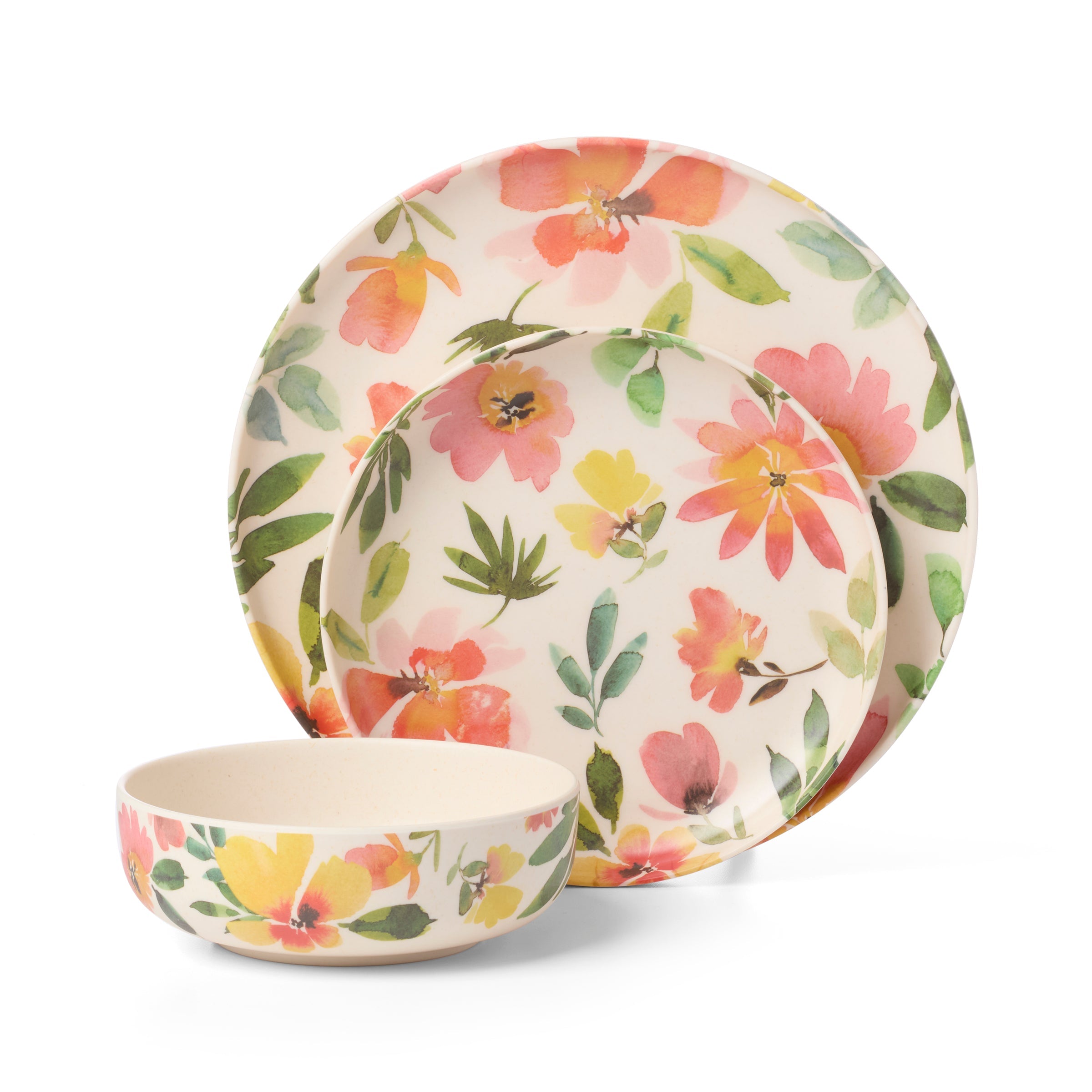Lenox Premium 24 Seven Melamine Floral 12-Piece Dinnerware Set - Image 3