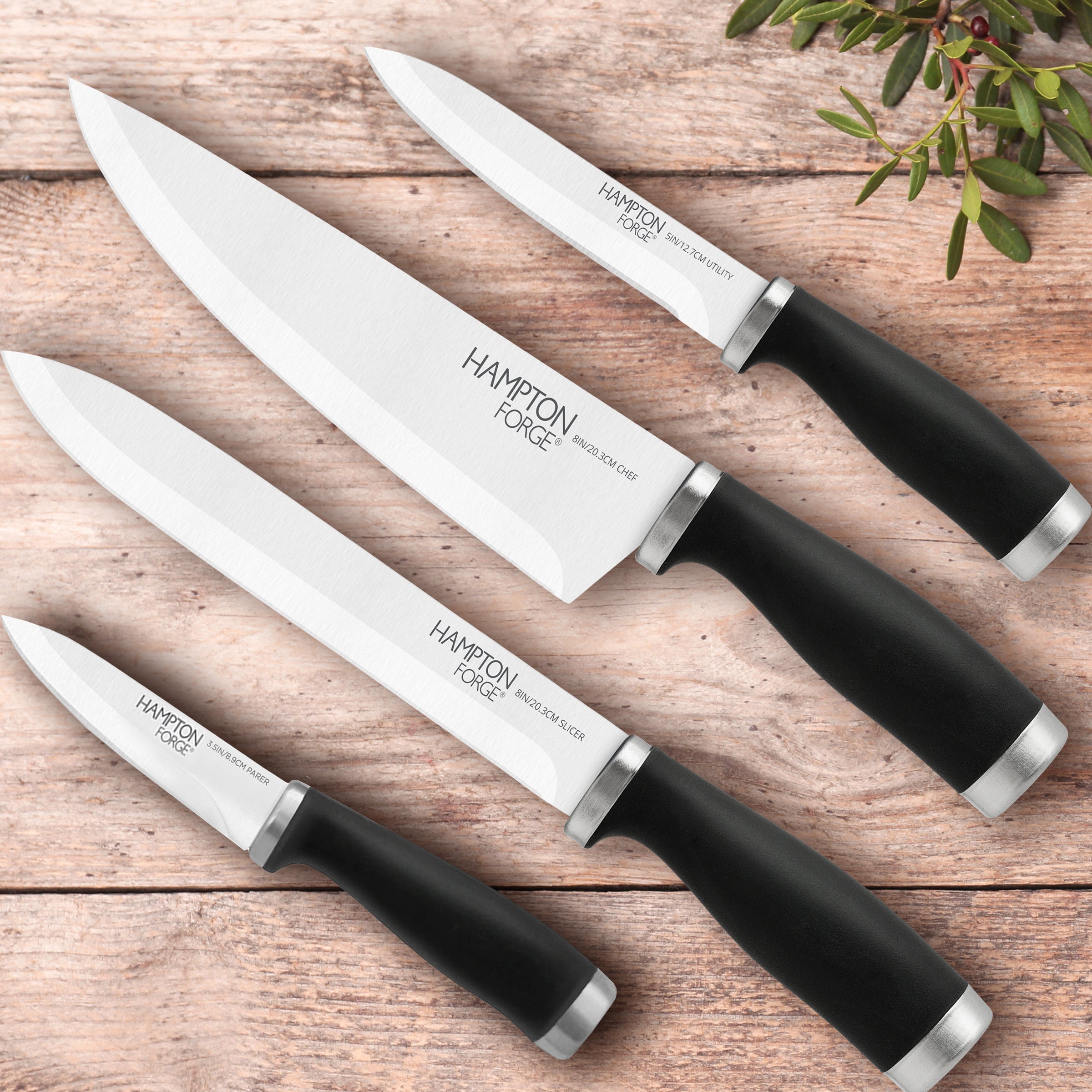 Lenox Premium Epicure Black 4-Piece Soft-Grip Cutlery Set - Image 2