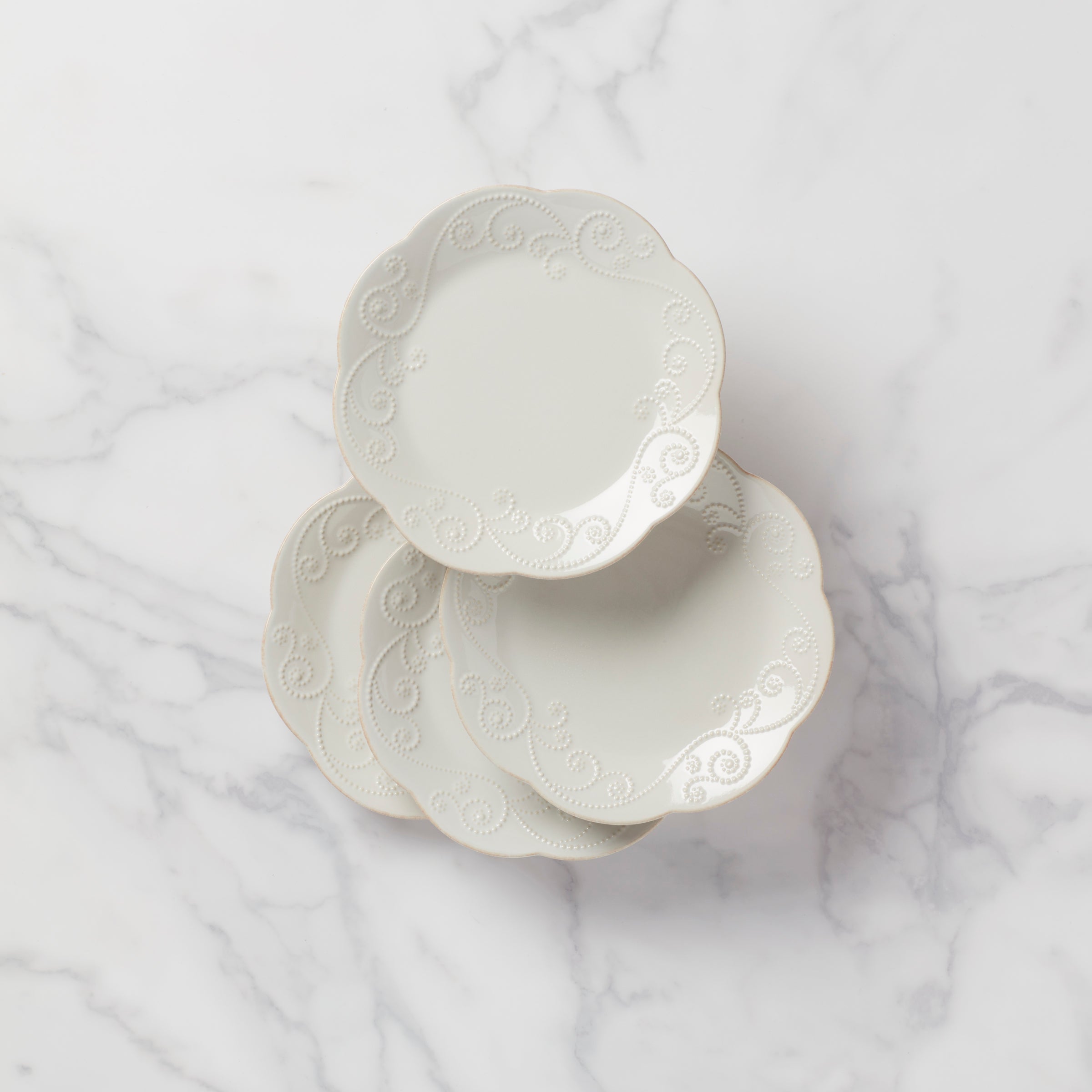 Lenox Premium French Perle White 4-Piece Dessert Set