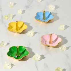 Alternative view of Lenox Premium Make It Pop Yellow Metal Ring Dish