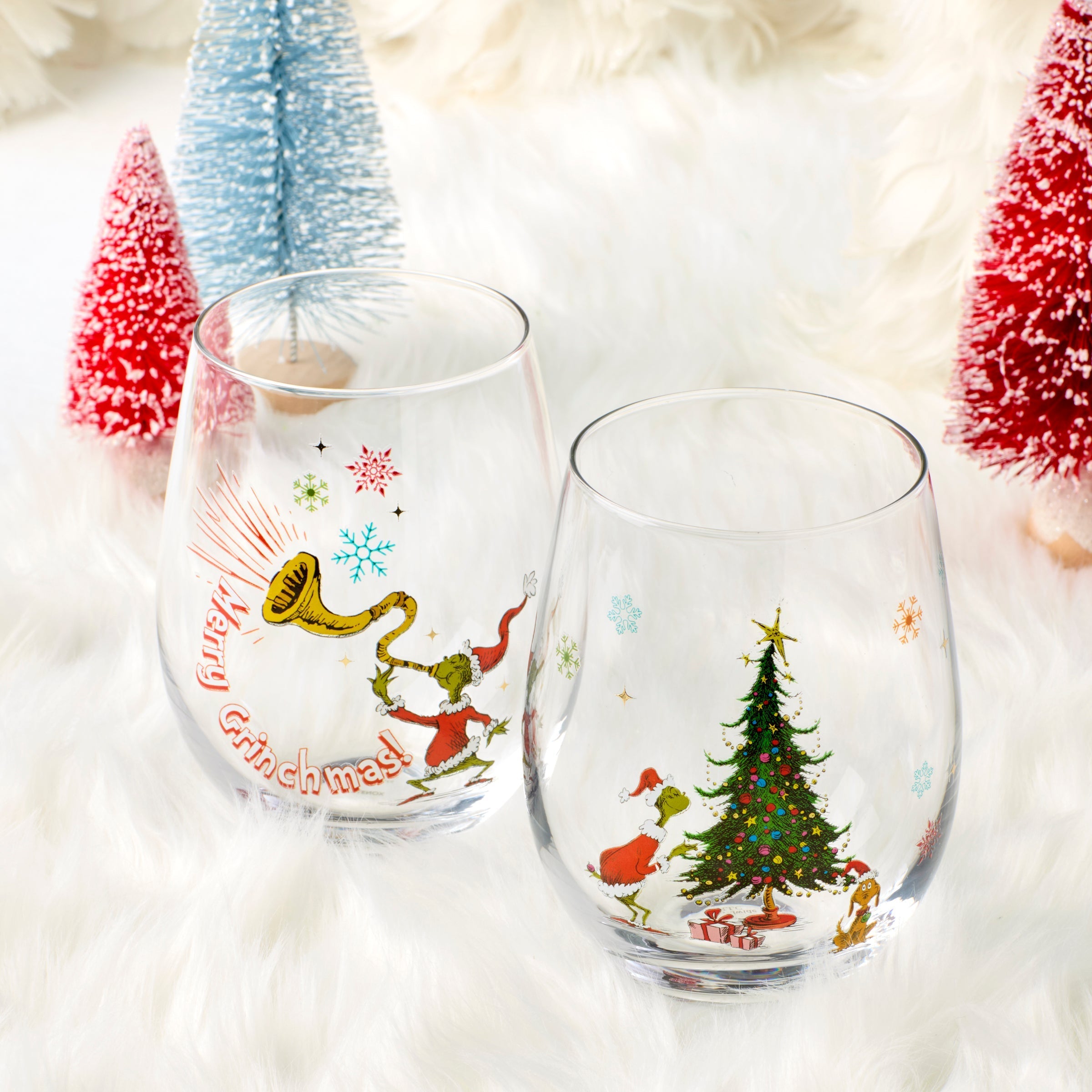 Lenox Premium Merry Grinchmas Glass Tumblers, Set of 4 - Image 3