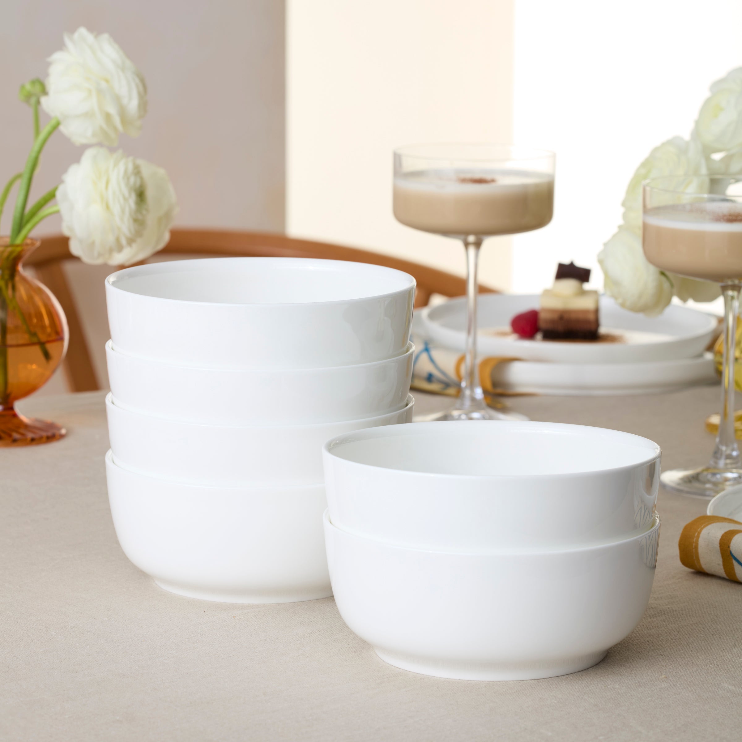 Lenox Premium Modern White 18-Piece Dinnerware Set - Image 3