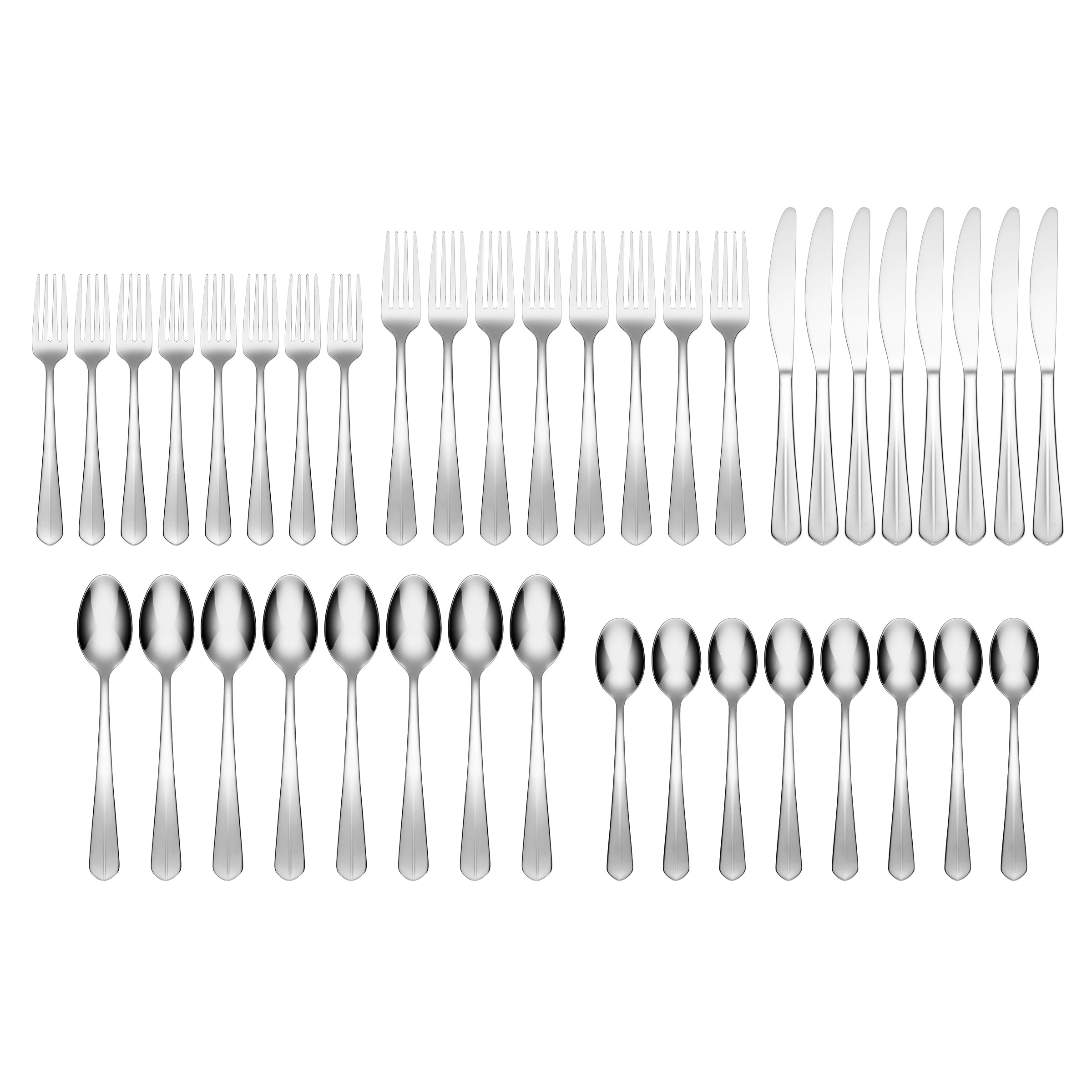 Lenox Premium Raiden 40-Piece Flatware Set with Caddy - Image 2