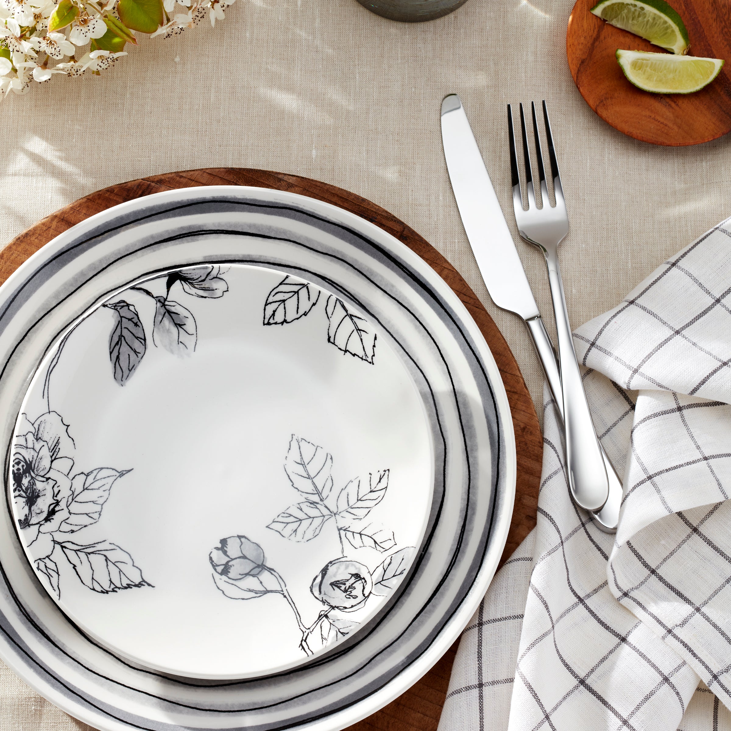 Lenox Premium Sketchbook 12-Piece Dinnerware Set - Image 10