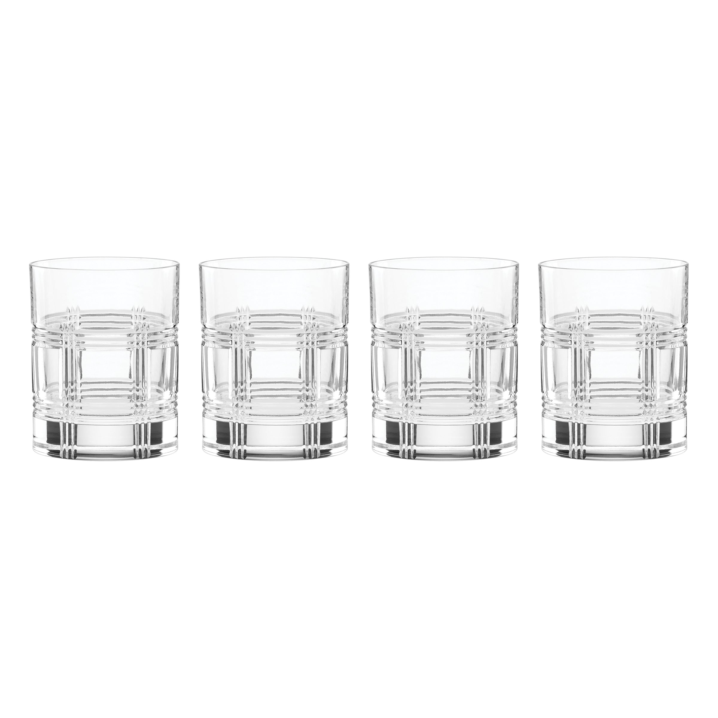 Lenox Premium Hudson Crystal Double Old Fashion Glasses, Set of 4