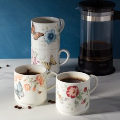 Alternative view of Lenox Premium Butterfly Meadow Stacking Mugs - Set of 4
