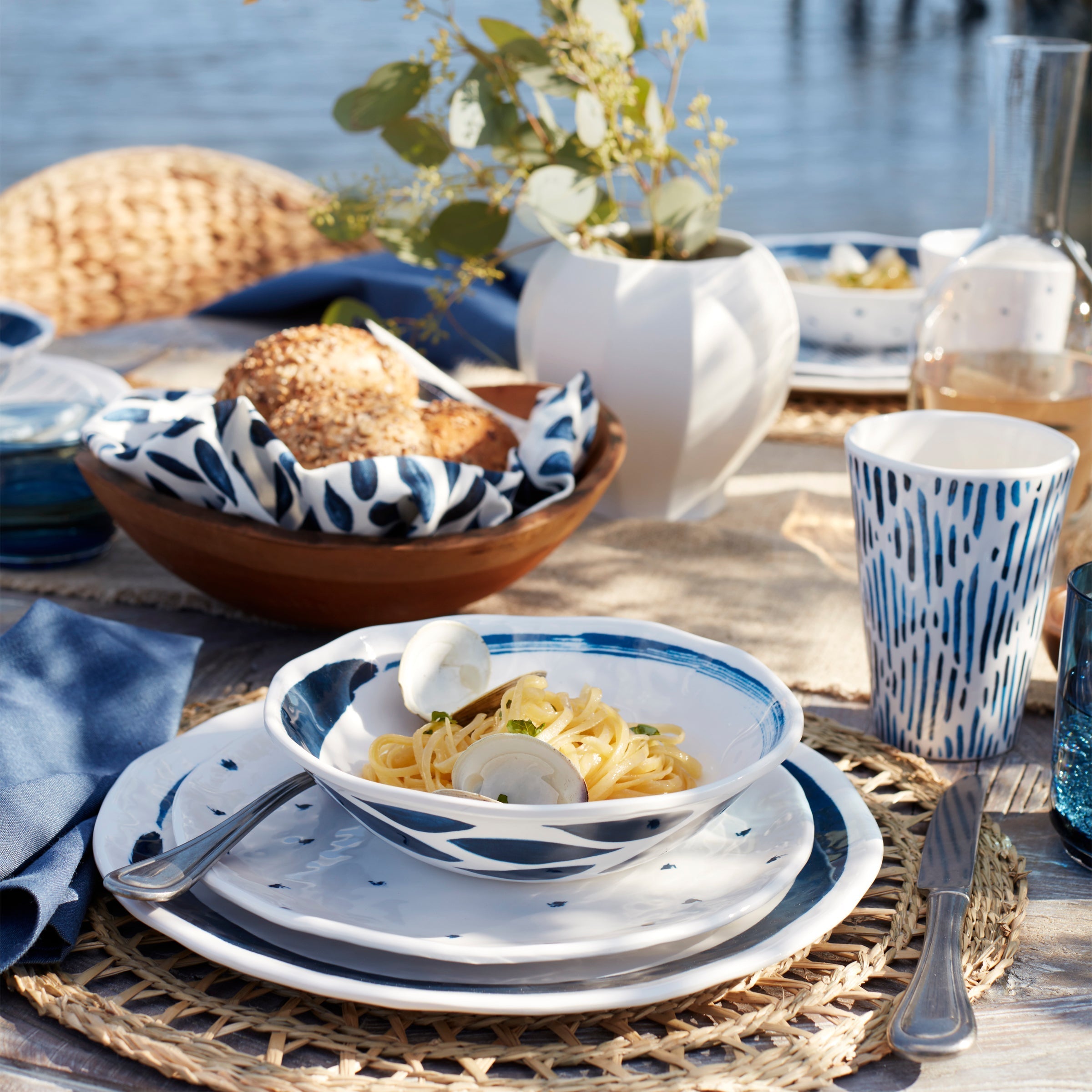 Lenox Premium Blue Bay Melamine All-Purpose Bowls, Set of 4 - Image 5
