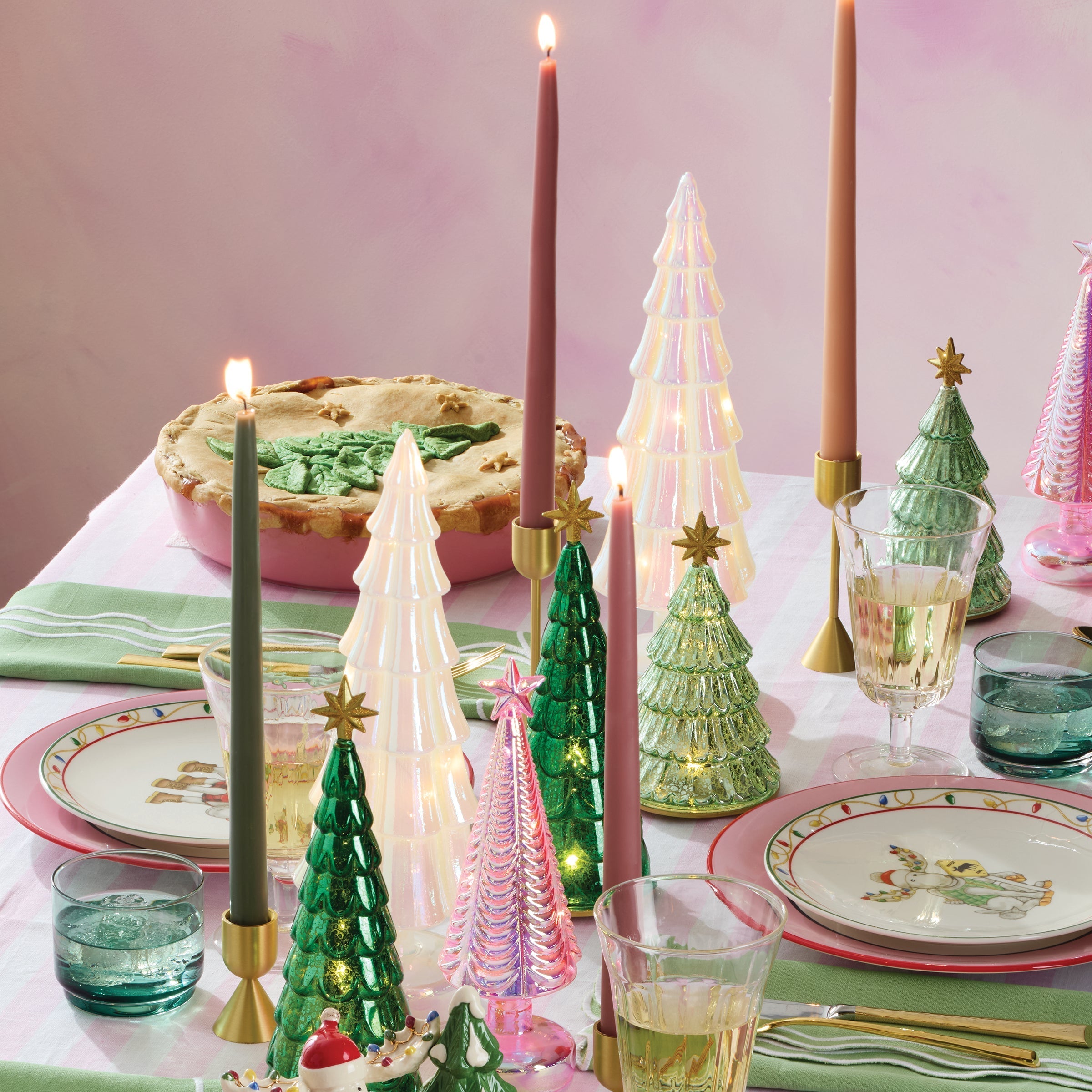 Lenox Premium Dipped Moss 12 Taper Candle, Set of 2 - Image 3
