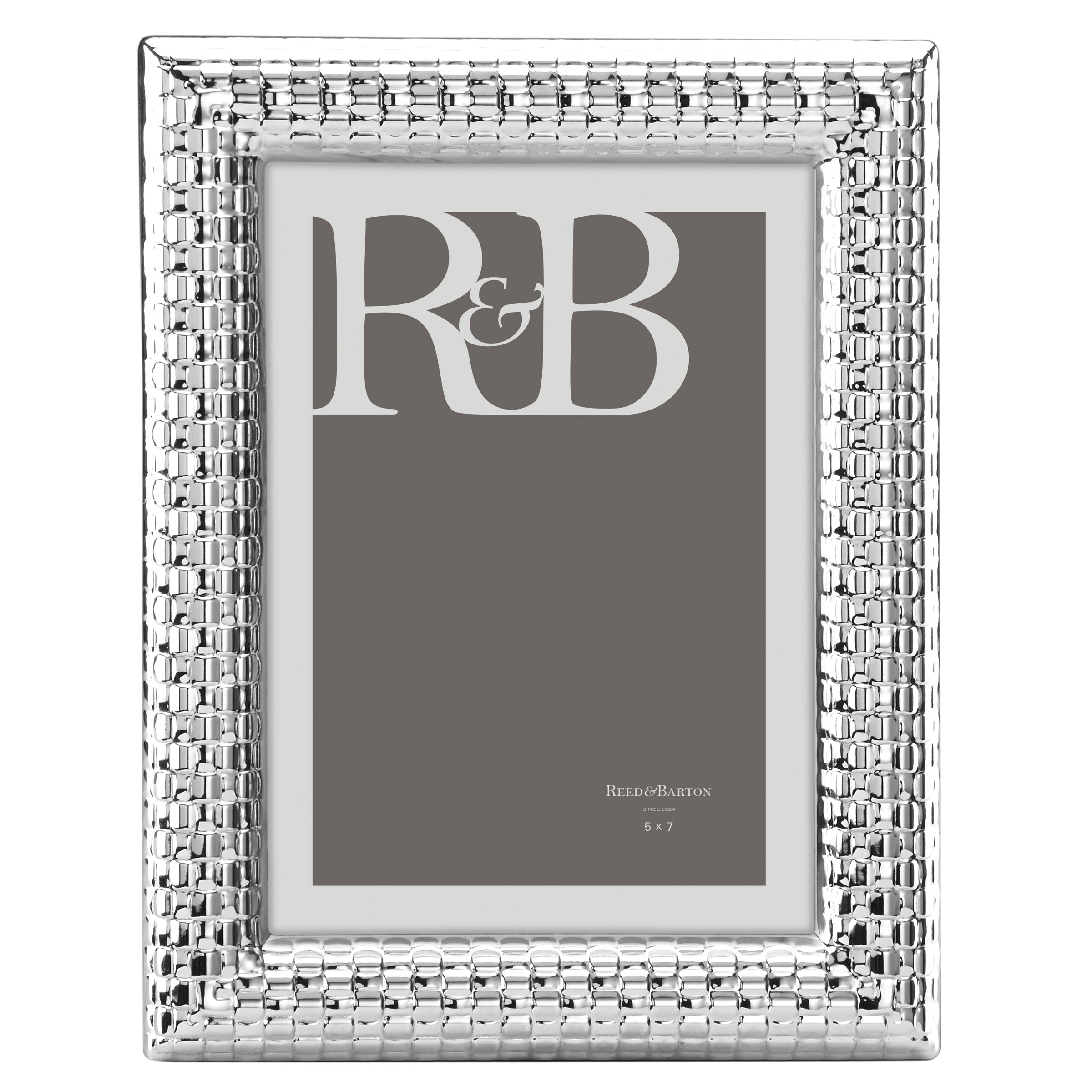 Lenox Premium Watchband Silver 5x7 Photo Frame