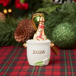 Alternative view of Lenox Premium 2026 Champagne Bucket Ornament