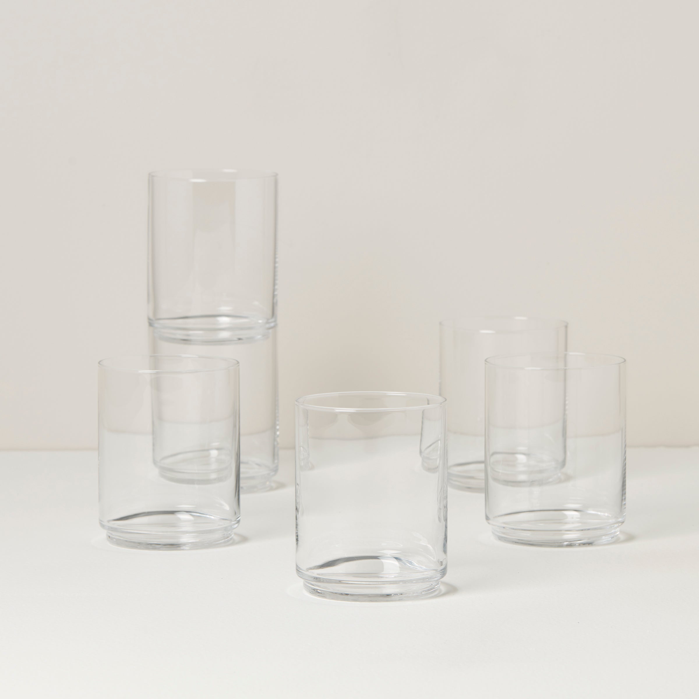 Lenox Premium Tuscany Classics Stackable Clear Tall Glasses, Set of 6