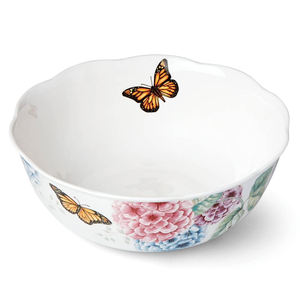 Lenox Premium Butterfly Meadow Hydrangea Large Serving Bowl - Image 4