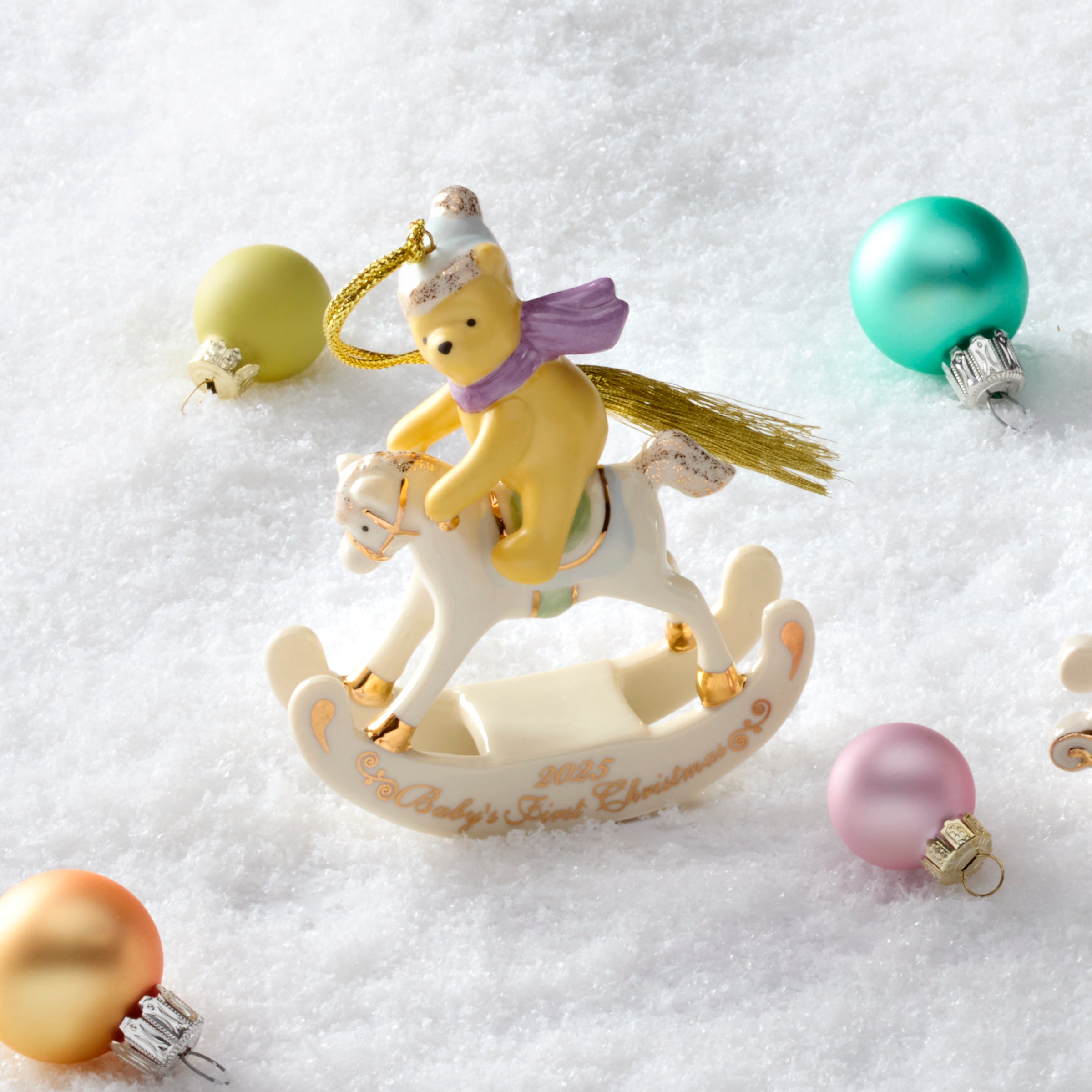 Lenox Premium 2026 Winnie The Pooh Baby's 1st Christmas Ornament - Image 3