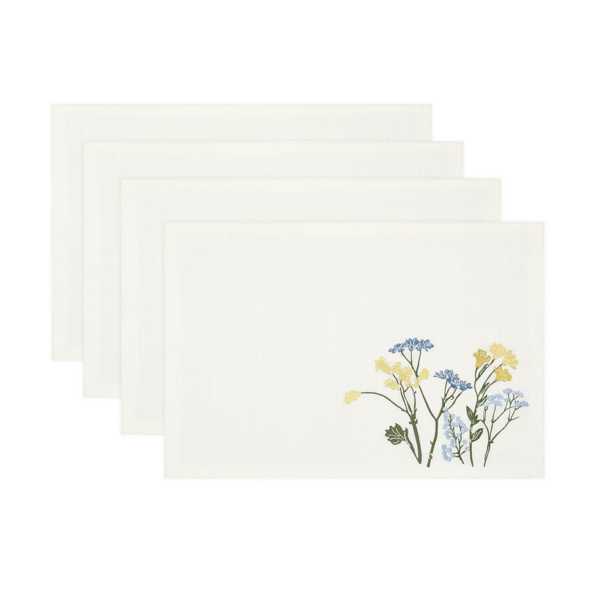 Lenox Premium Wildflowers Border Placemats, Set of 4