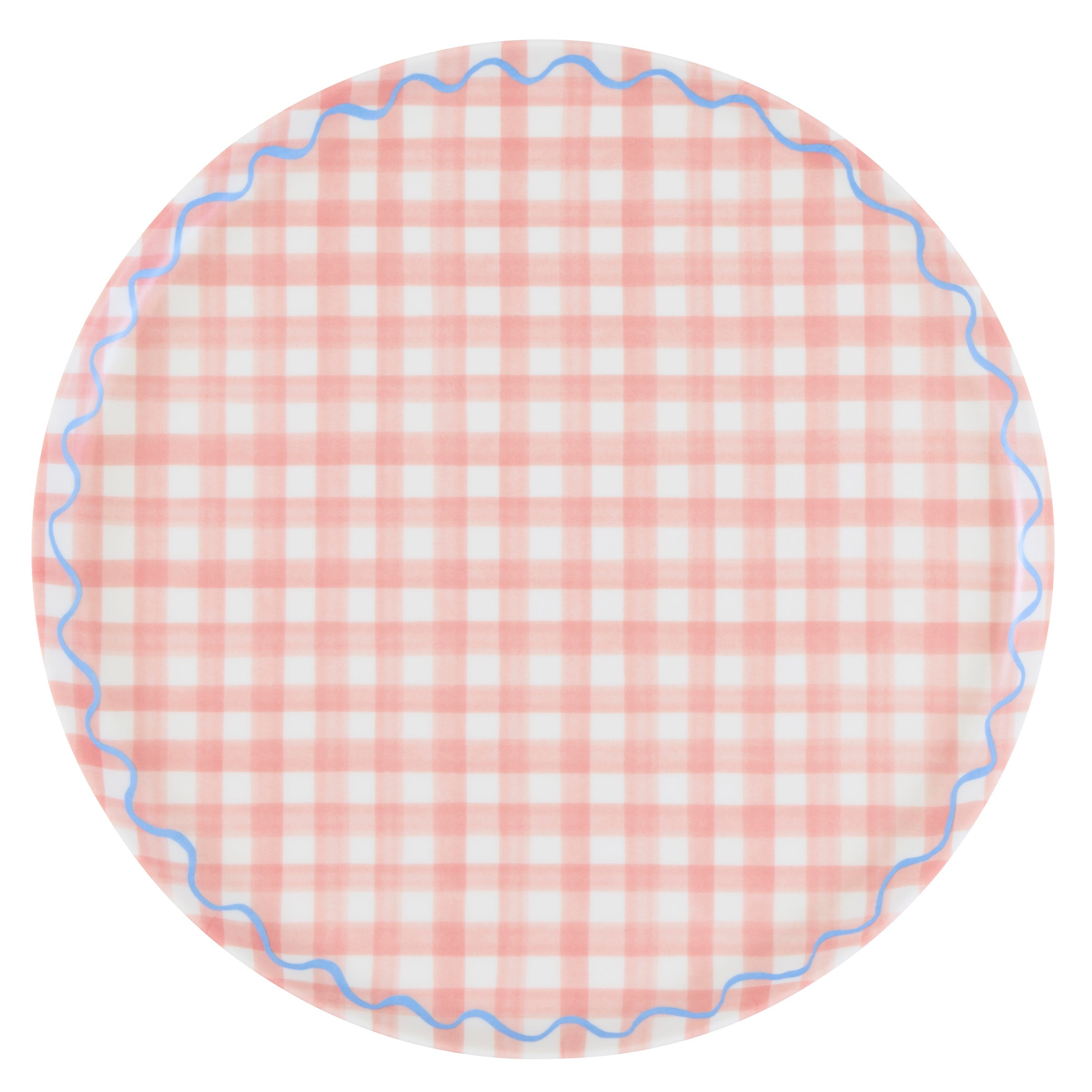 Lenox Premium Gingham Reusable Large Plates, Set of 6 - Image 2