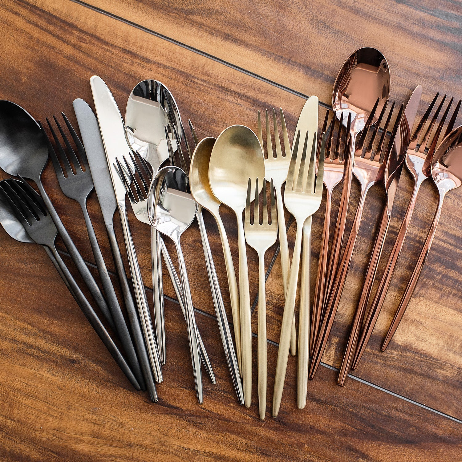 Lenox Premium Gaze Champagne Satin 20-Piece Flatware Set - Image 11