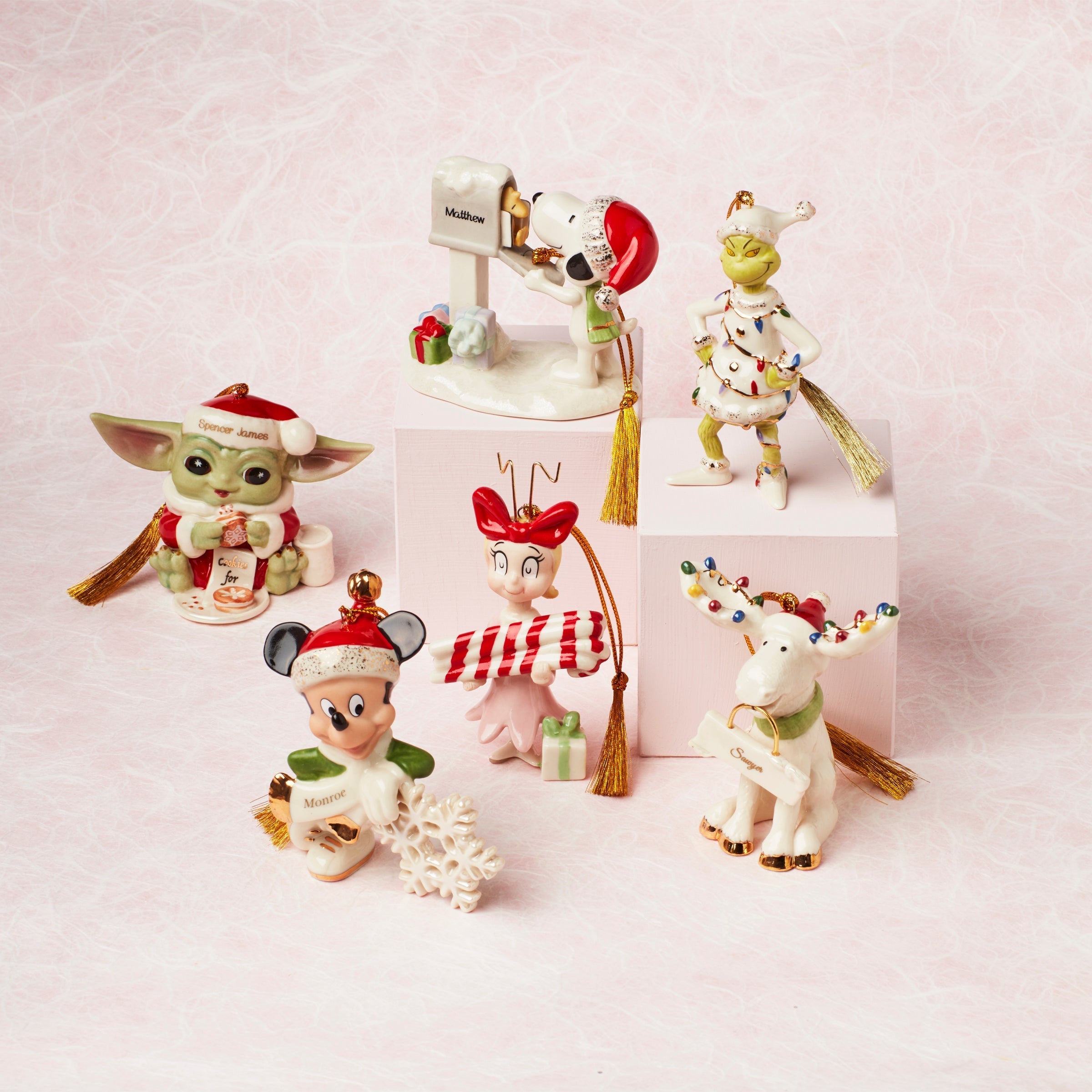 Lenox Premium Personalized Mickey Mouse Snowflake Ornament - Image 3