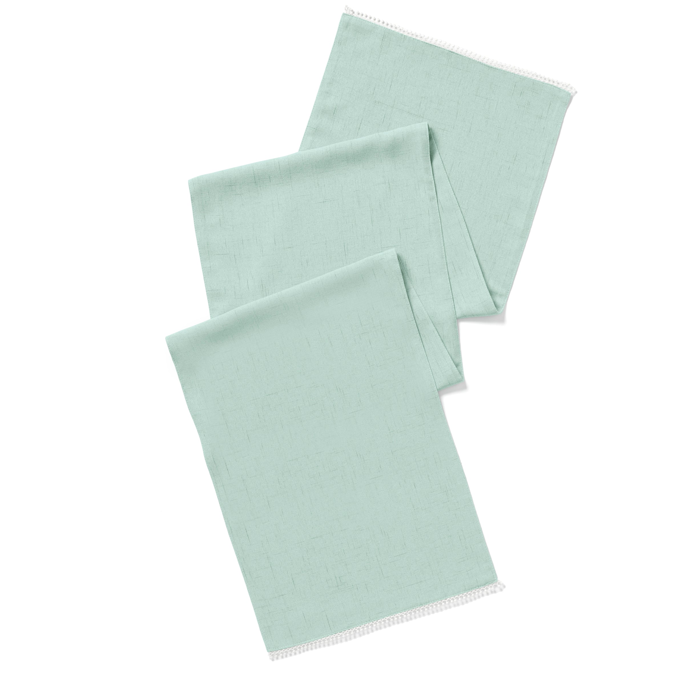 Lenox Premium French Perle Ice Blue 14x70 Table Runner - Image 2