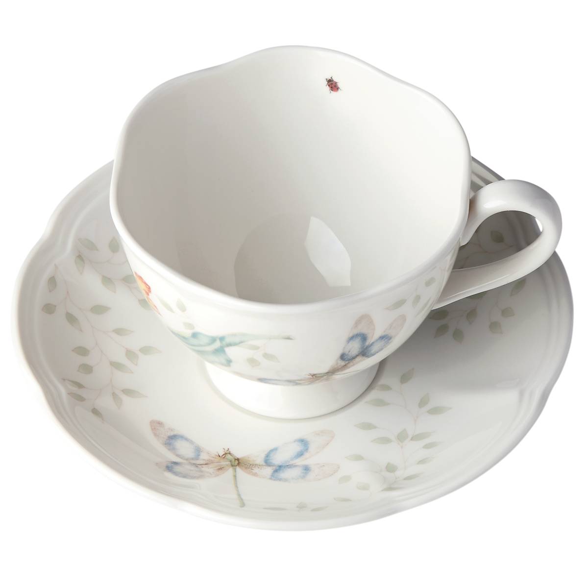 Lenox Premium Butterfly Meadow Dragonfly Cup & Saucer - Image 2