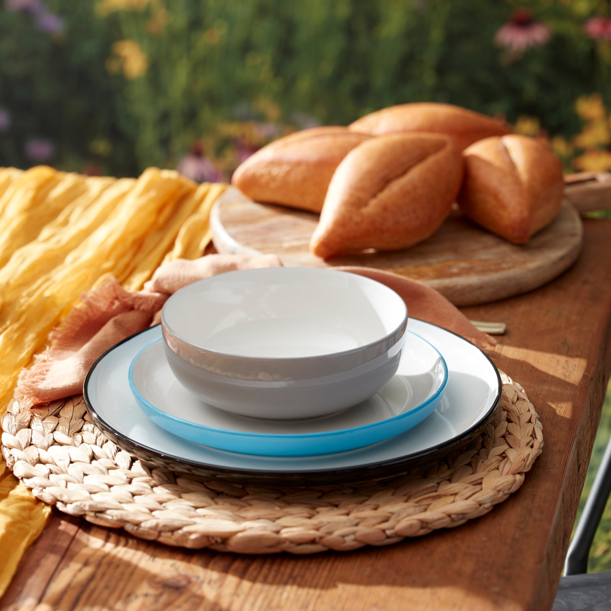 Lenox Premium 24 Seven Colors Sunbaked 12-Piece Dinnerware Set - Image 3