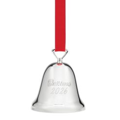 Lenox Premium 2026 Silverplate Christmas Bell Ornament