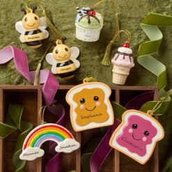 Alternative view of Lenox Premium Personalized Bees 2-Piece Ornament Set