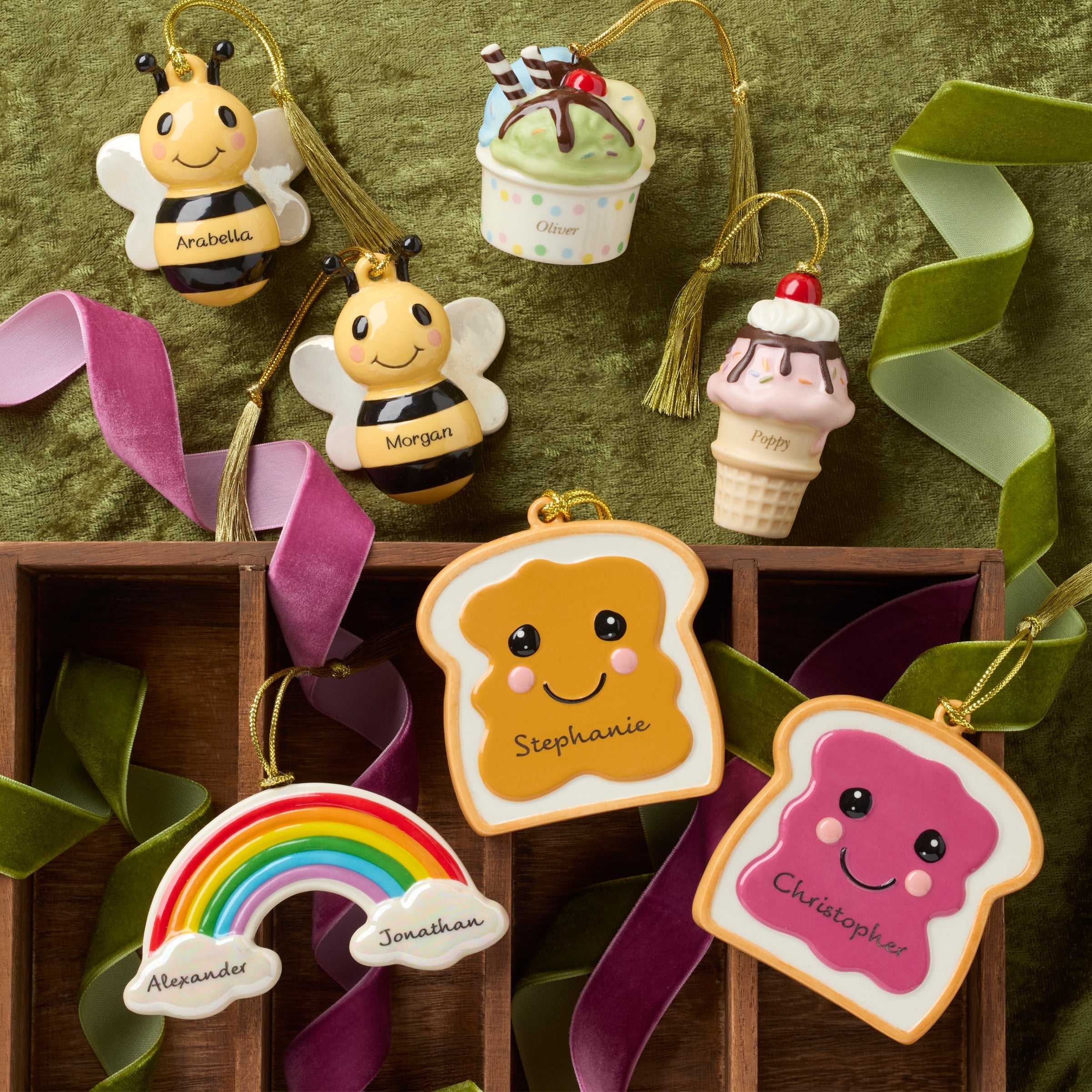 Lenox Premium Personalized Rainbow Ornament - Image 3