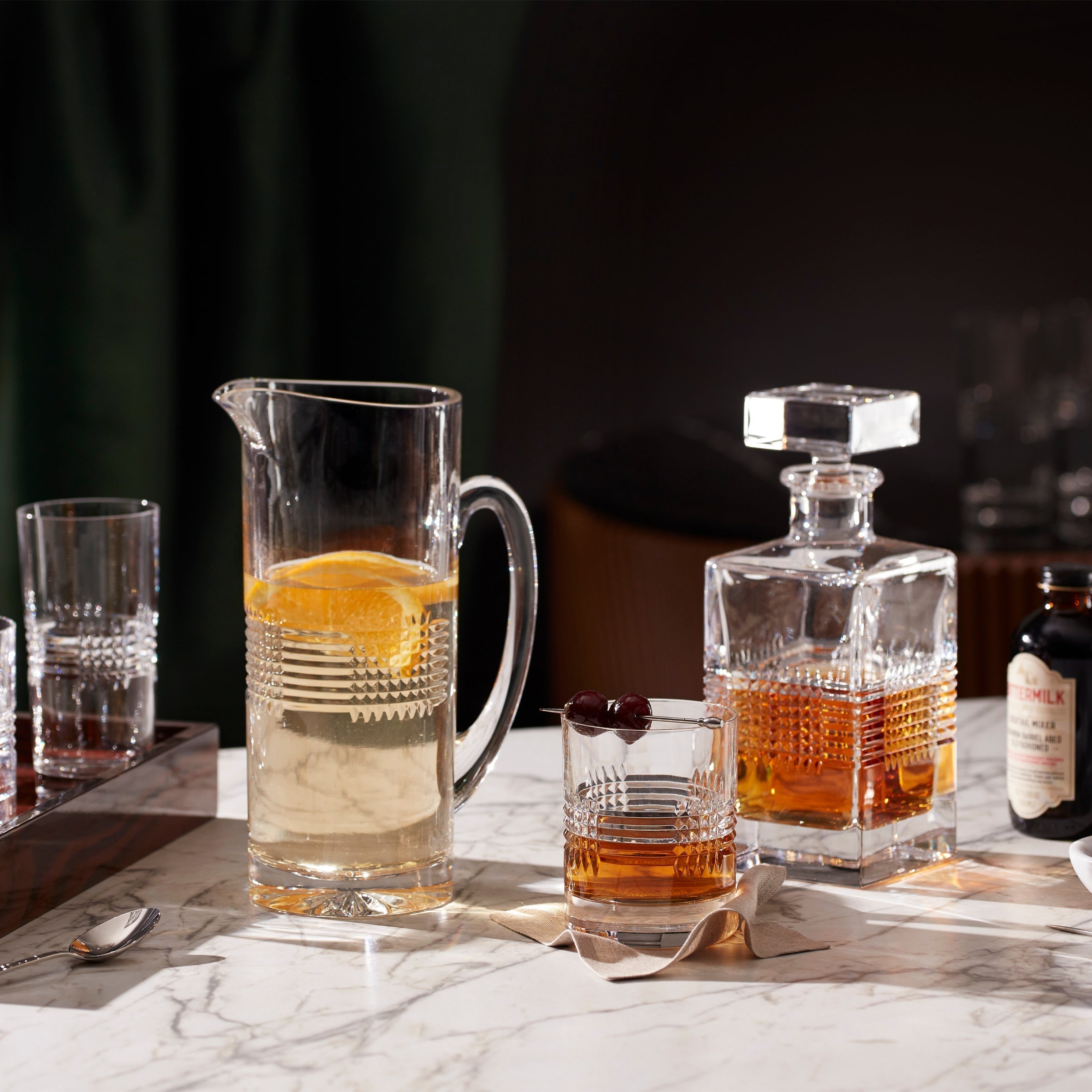 Lenox Premium Sloane Crystal Double Old Fashion Glasses, Set of 4 - Image 3