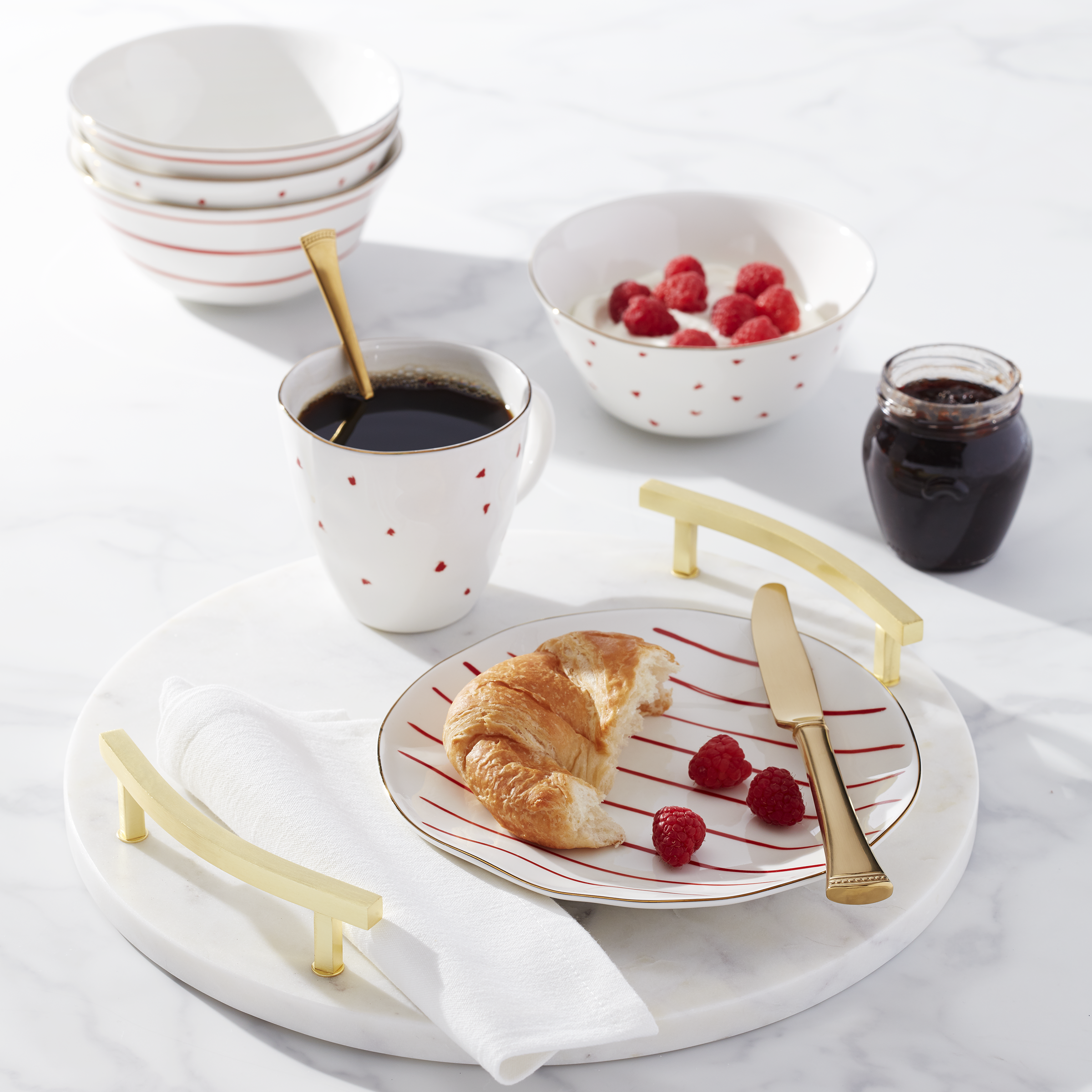 Lenox Premium Garnet Bay 12-Piece Dessert Set - Image 2