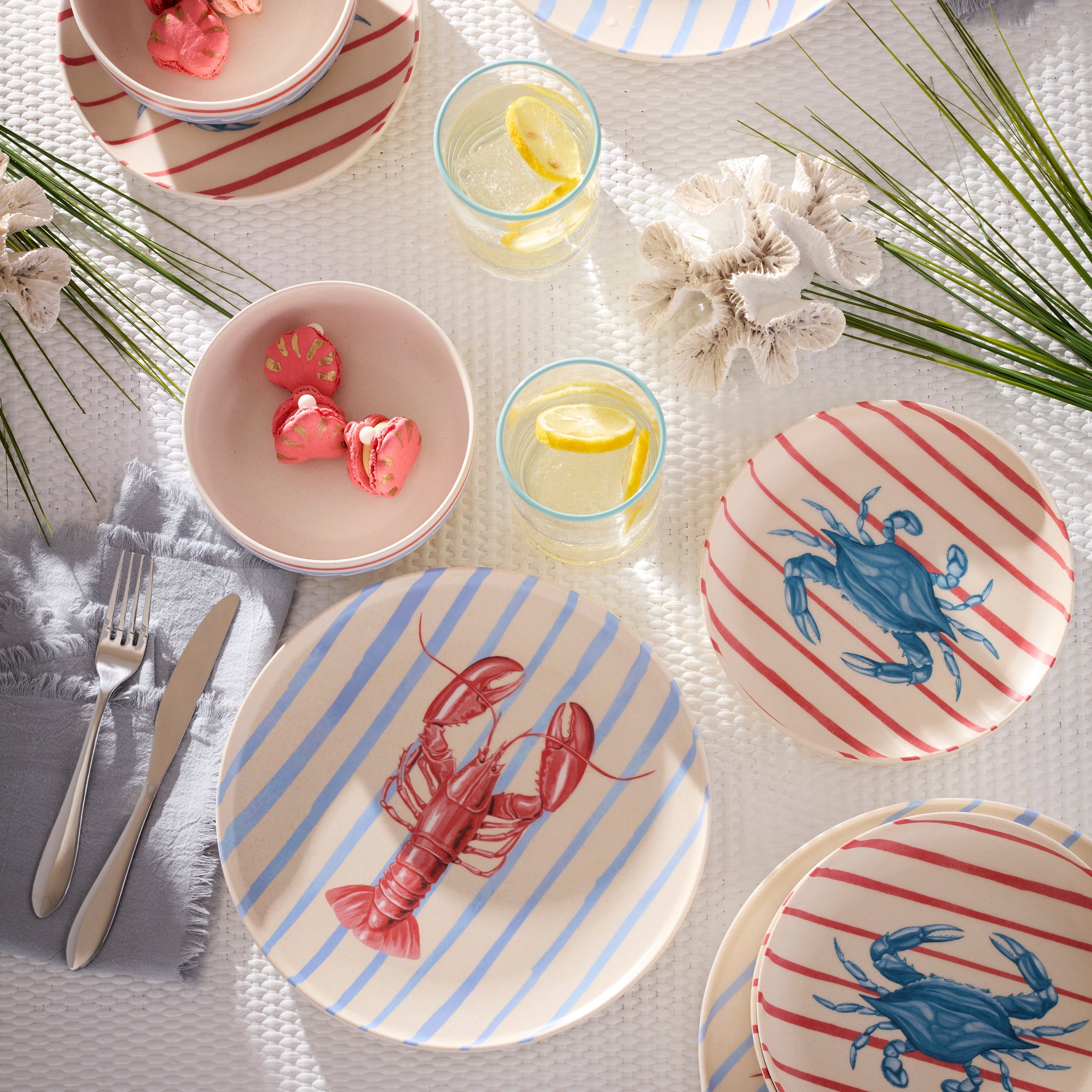 Lenox Premium 24 Seven Melamine Wharfside 24-Piece Dinnerware Set - Image 2