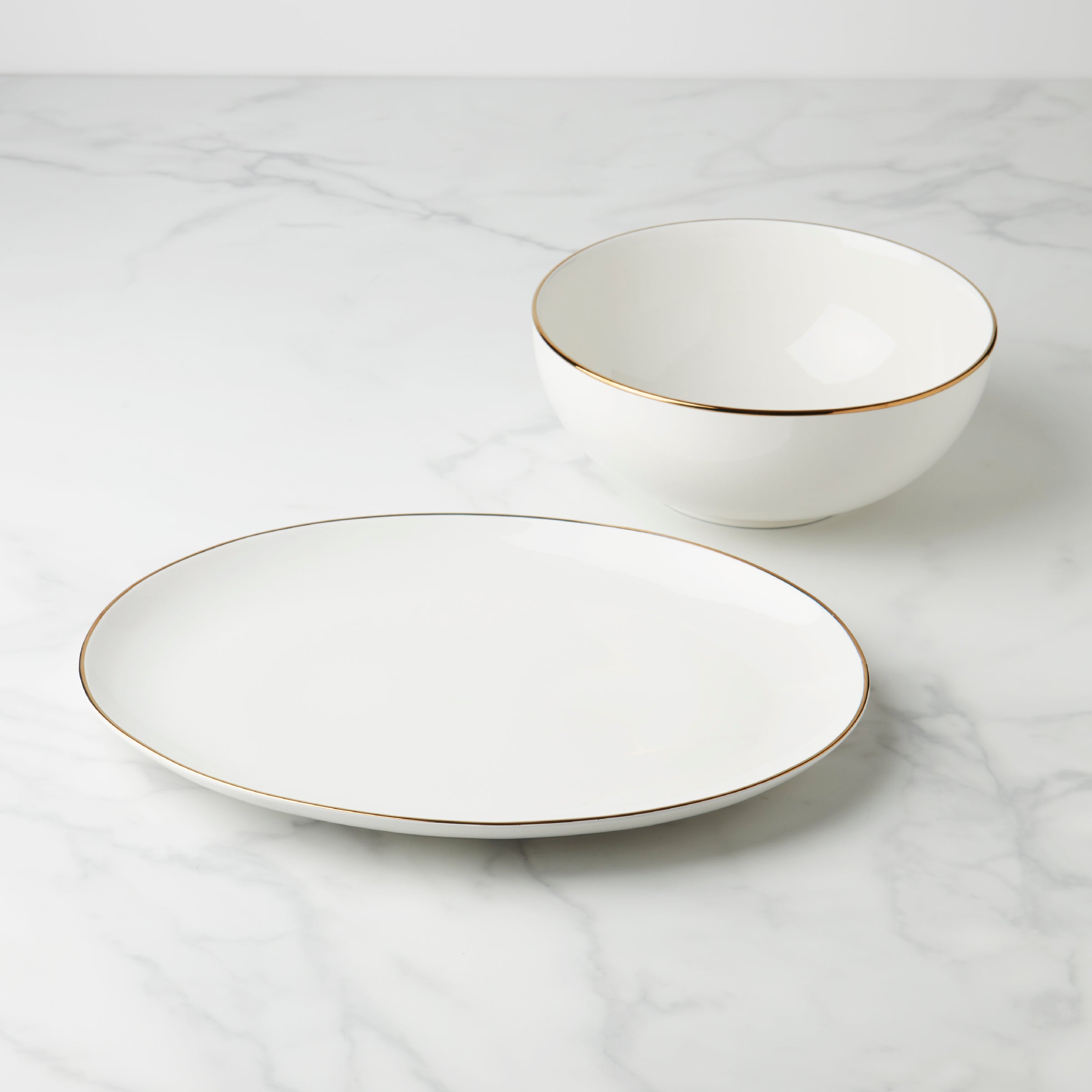 Lenox Premium Trianna White 2-Piece Serveware Bundle