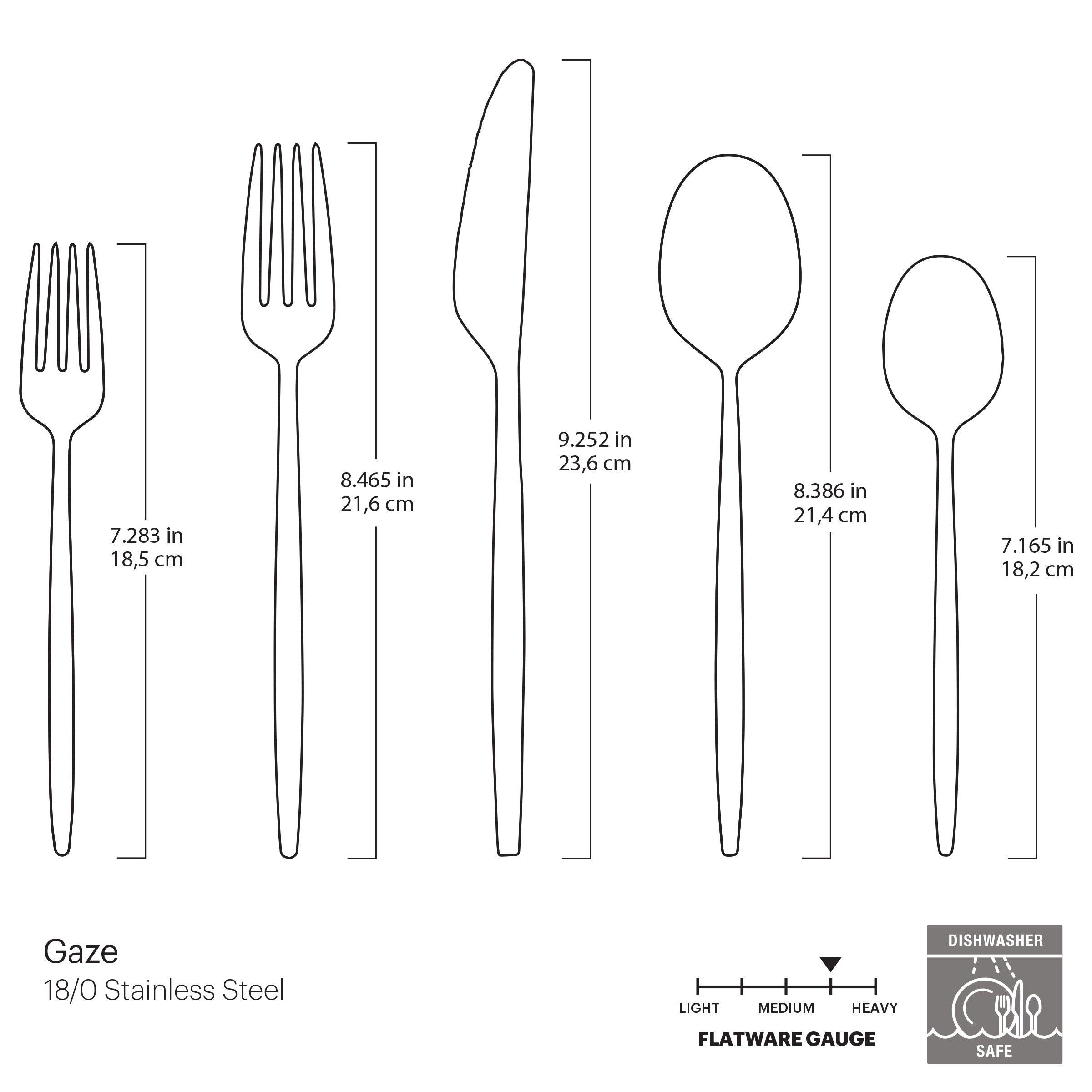 Lenox Premium Gaze Champagne Satin 20-Piece Flatware Set - Image 15