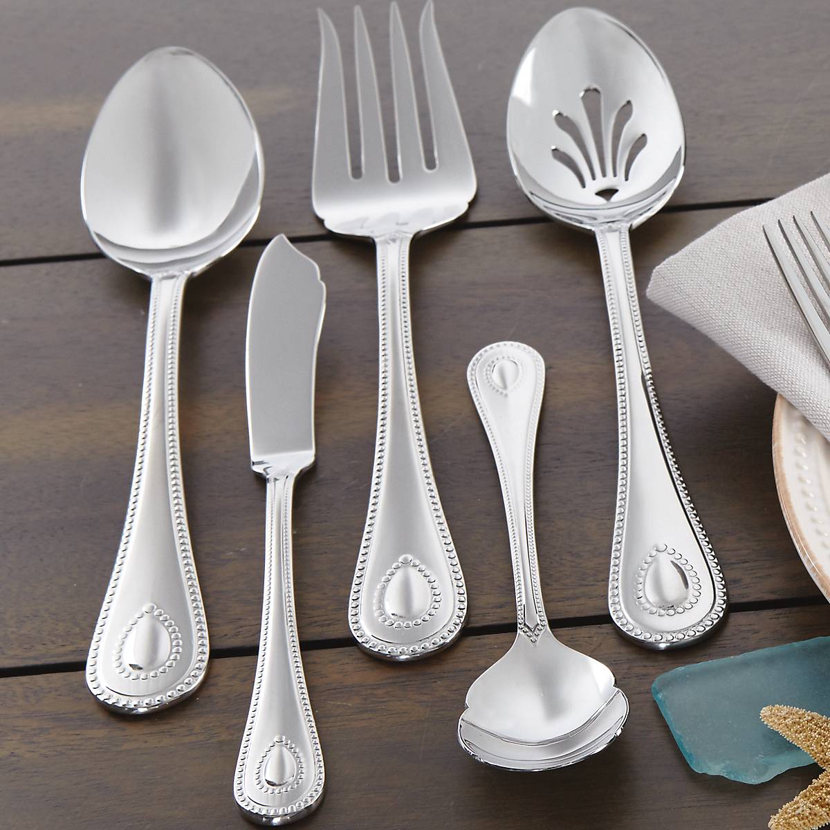 Lenox Premium French Perle 65-Piece Flatware Set - Image 8
