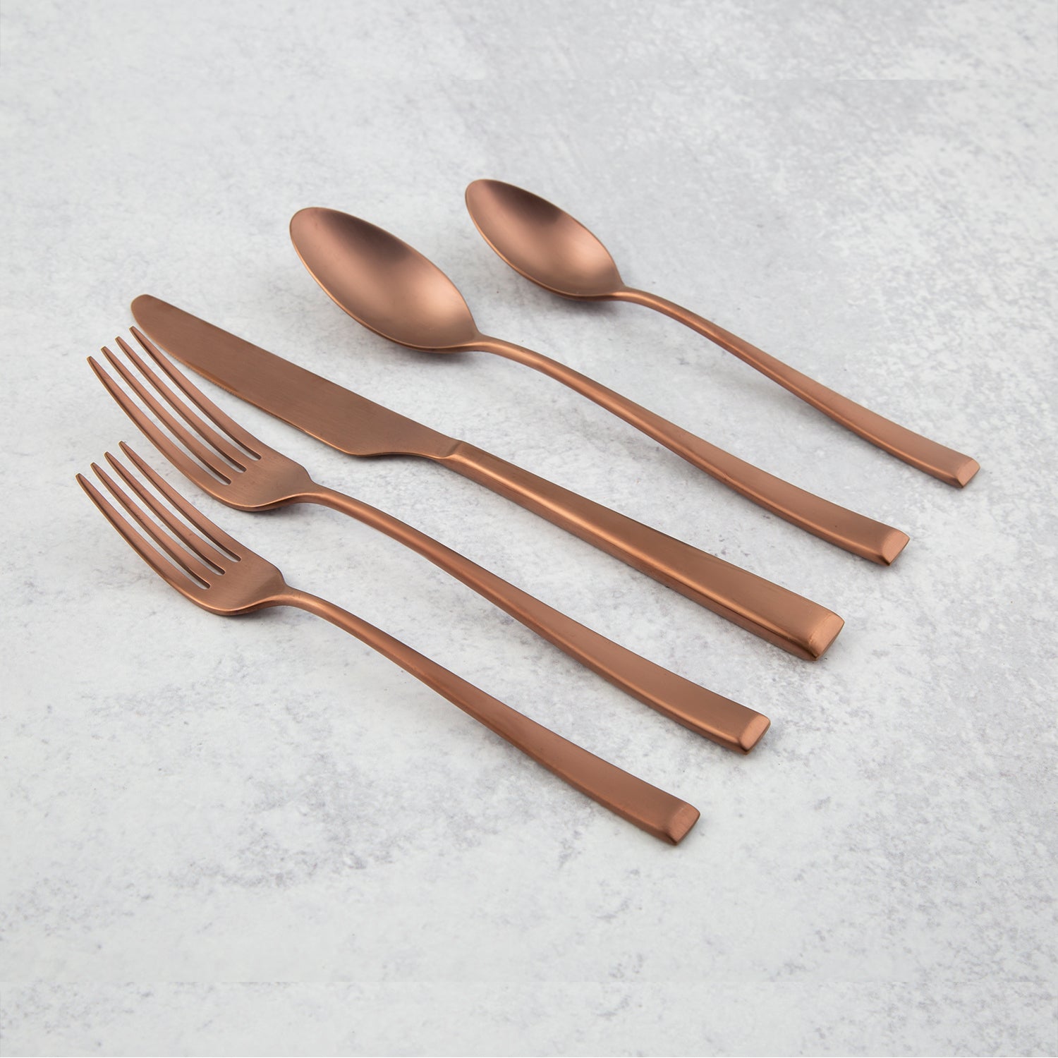 Lenox Premium Marlise Copper Satin 20-Piece Flatware Set - Image 2
