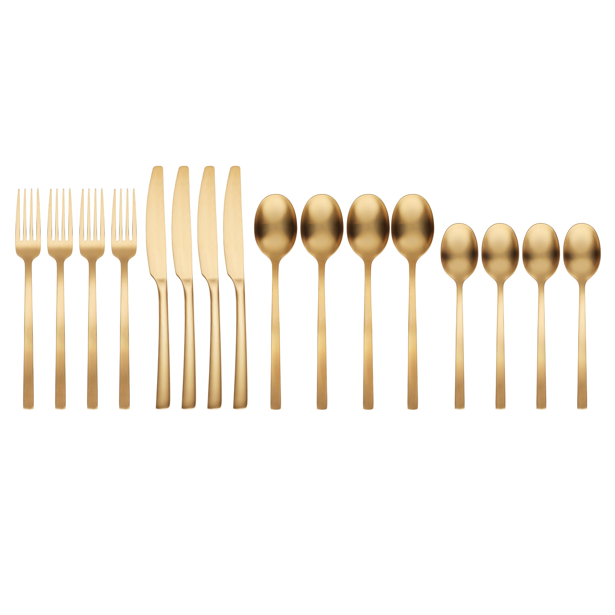 Lenox Premium Beacon Gold Satin 16-Piece Flatware Set - Image 2