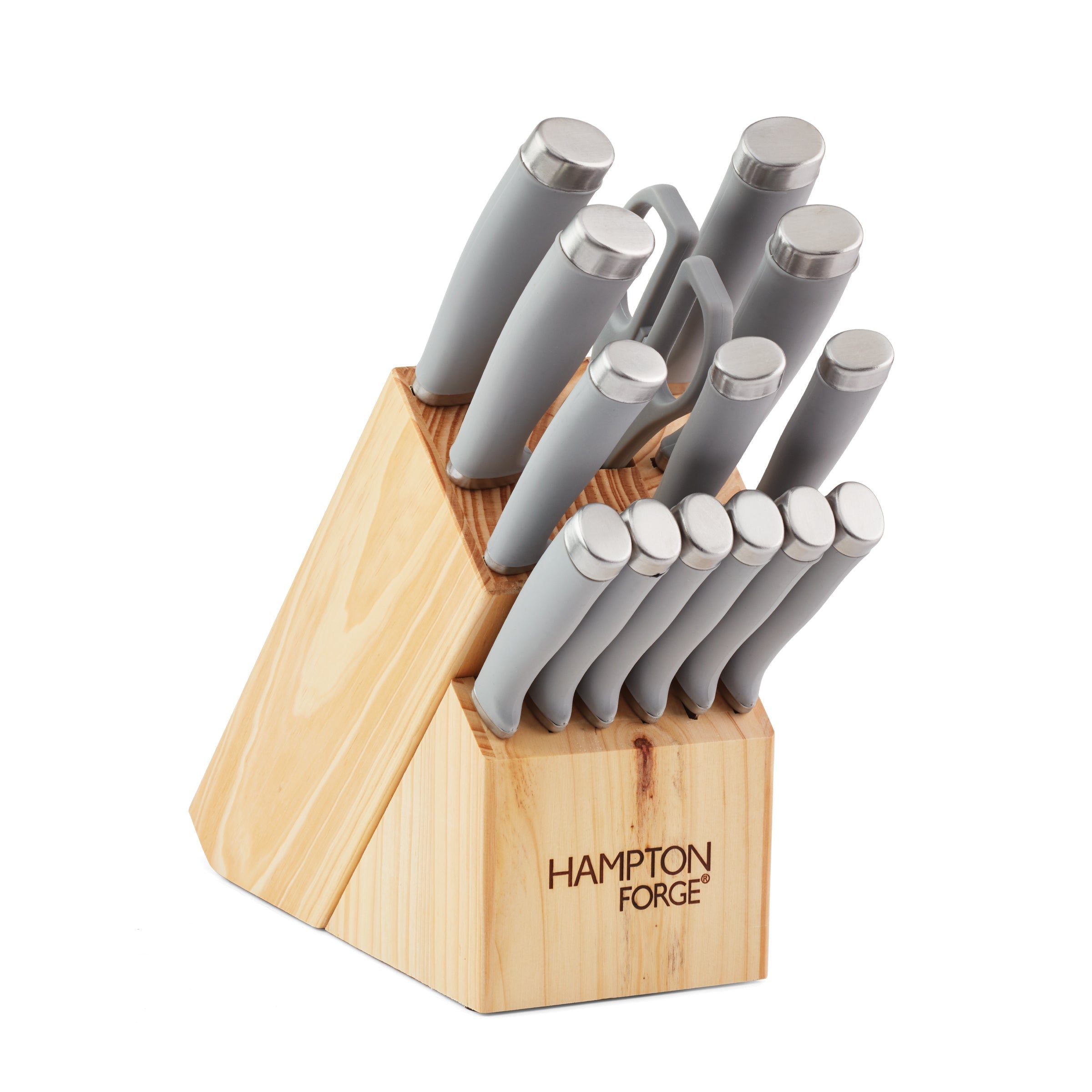 Lenox Premium Epicure Cool Grey 15-Piece Cutlery Block Set - Image 6
