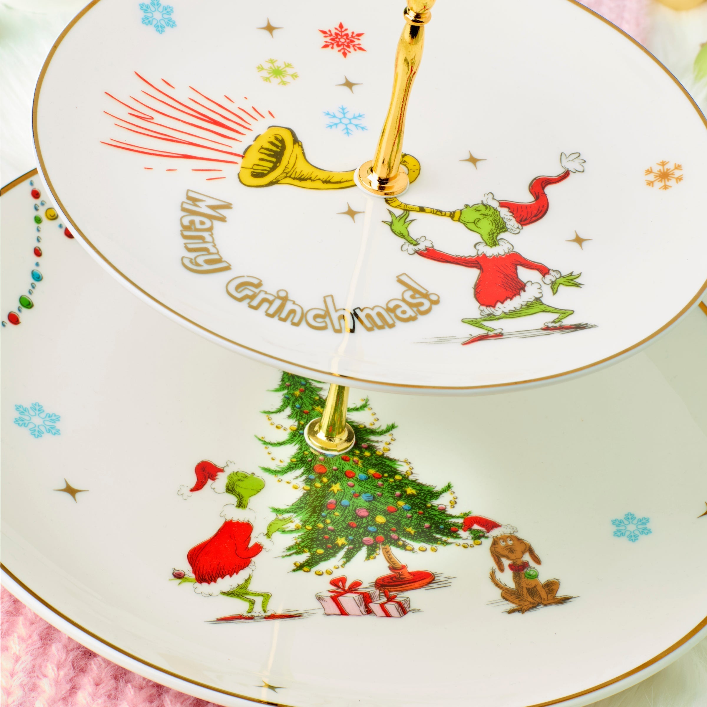 Lenox Premium Merry Grinchmas 2-Tiered Server - Image 3