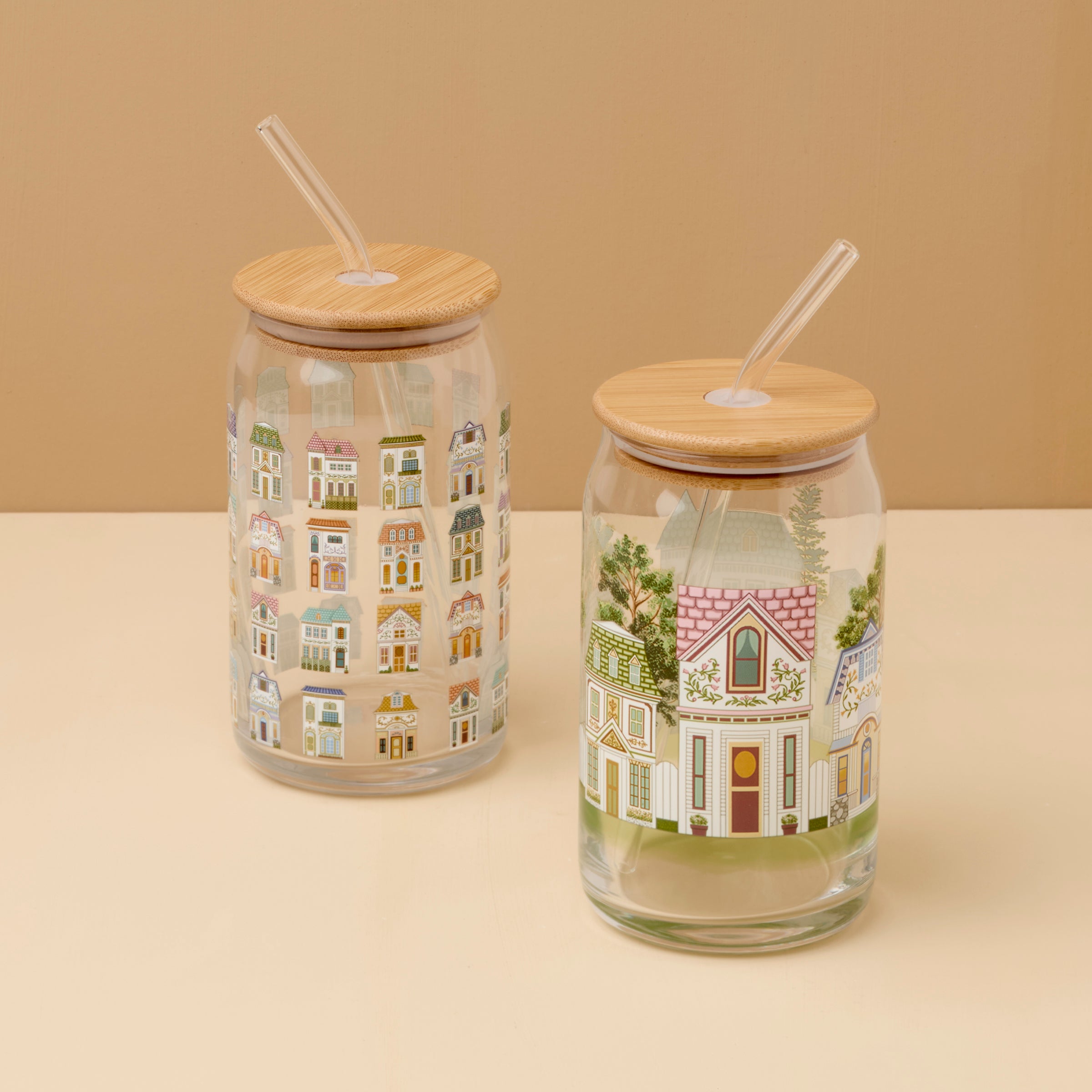 Lenox Premium Lenox Spice Village Can Cooler Glasses, Set of 2