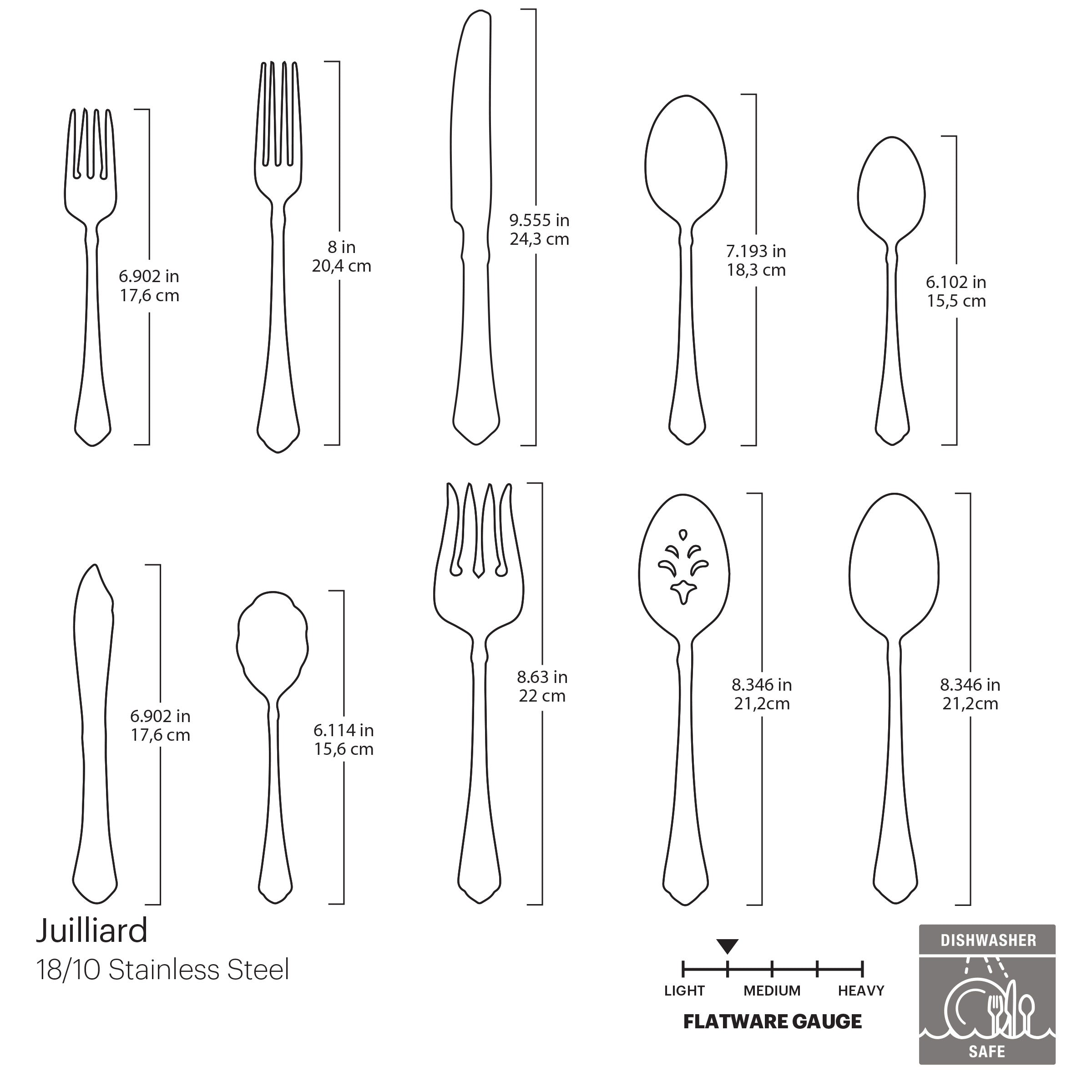 Lenox Premium Juilliard 45-Piece Flatware Set - Image 2