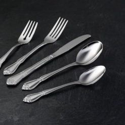 Alternative view of Lenox Premium True Rose Everyday Flatware Dinner Spoons, Set Of 4
