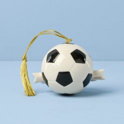 Alternative view of Lenox Premium Personalized Soccer Ball Ornament