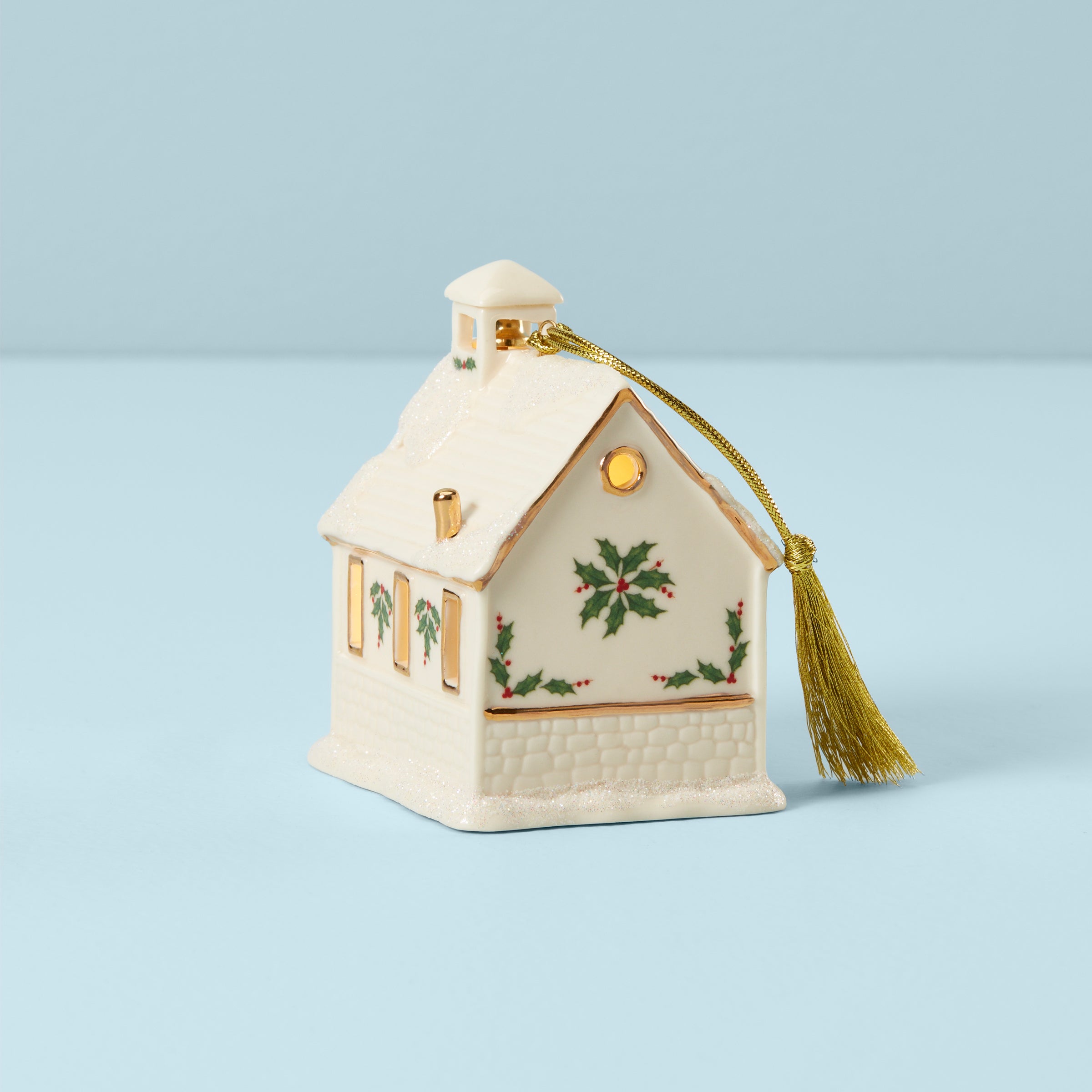 Lenox Premium Christmas Village School Lit Ornament - Image 2