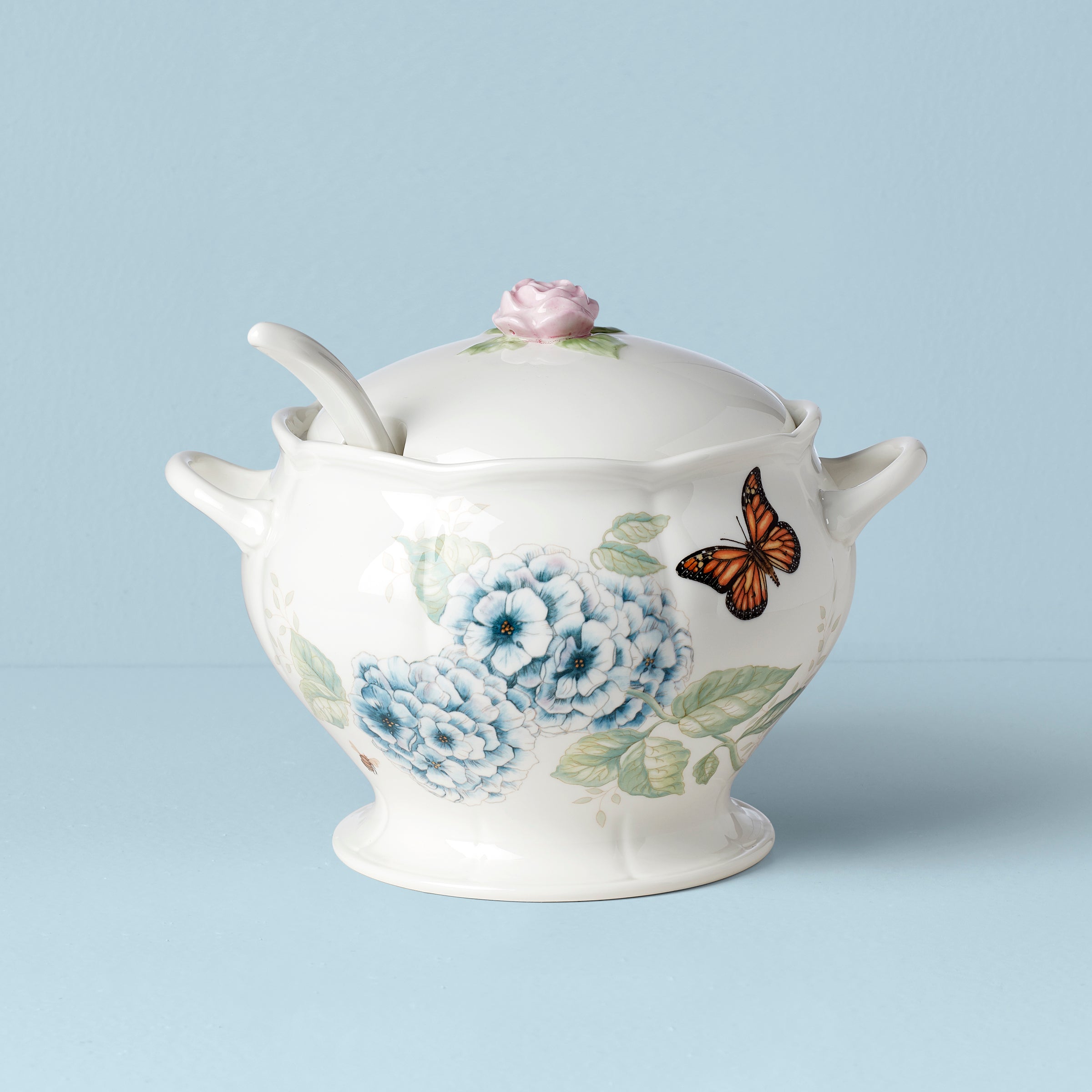 Lenox Premium Butterfly Meadow 2-Piece Tureen & Ladle Set - Image 2
