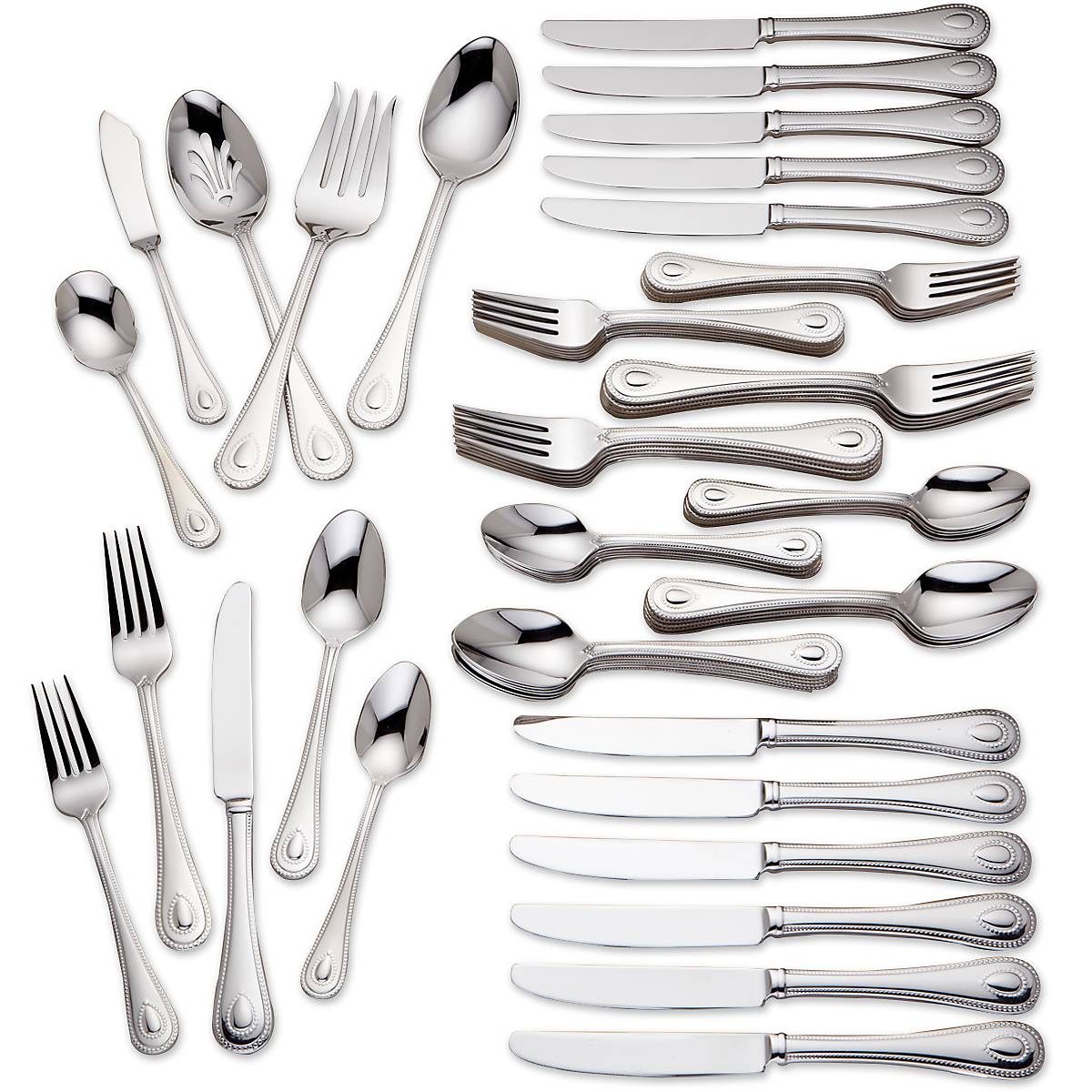 Lenox Premium French Perle 65-Piece Flatware Set - Image 2