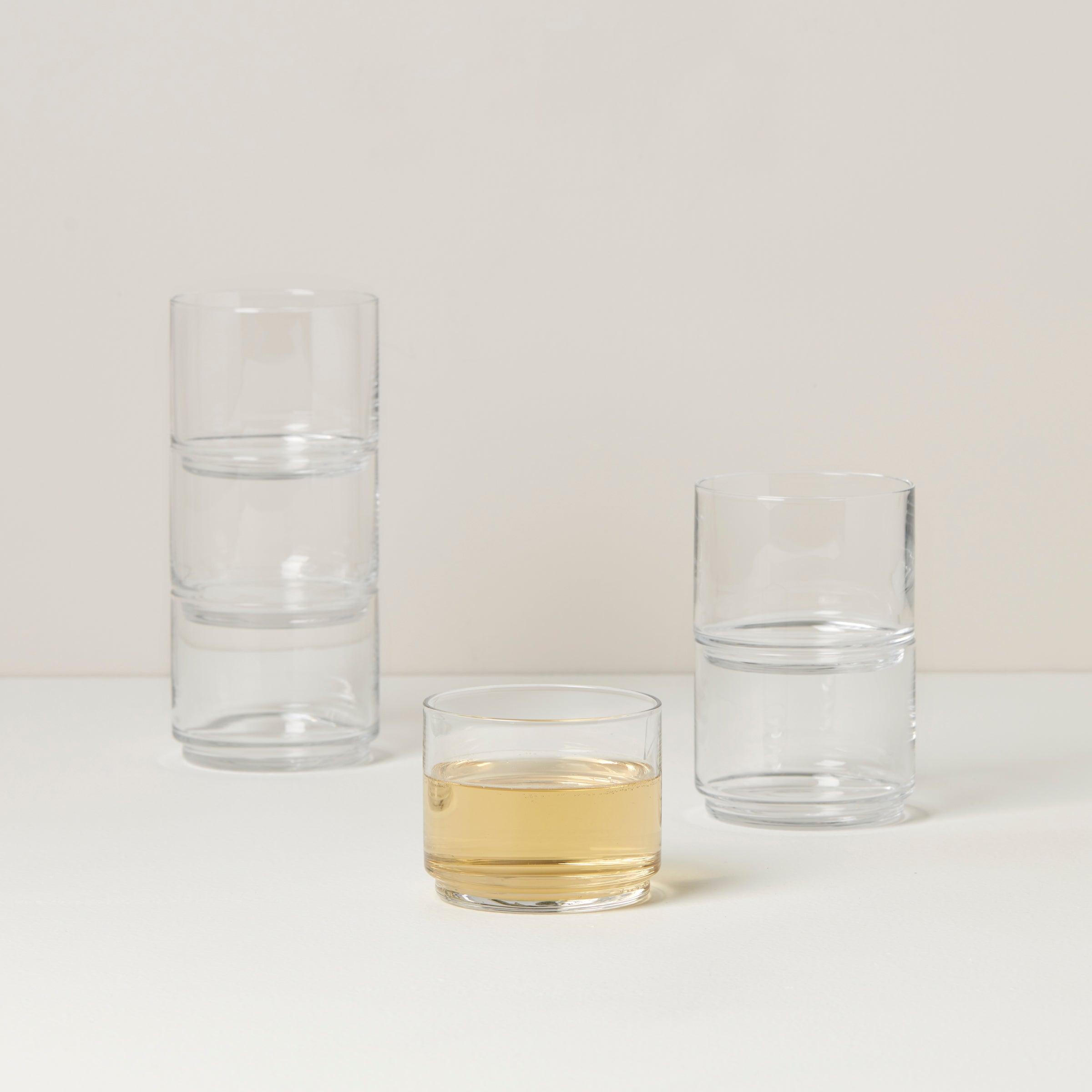 Lenox Premium Tuscany Classics Stackable Clear Short Glasses, Set of 6 - Image 2
