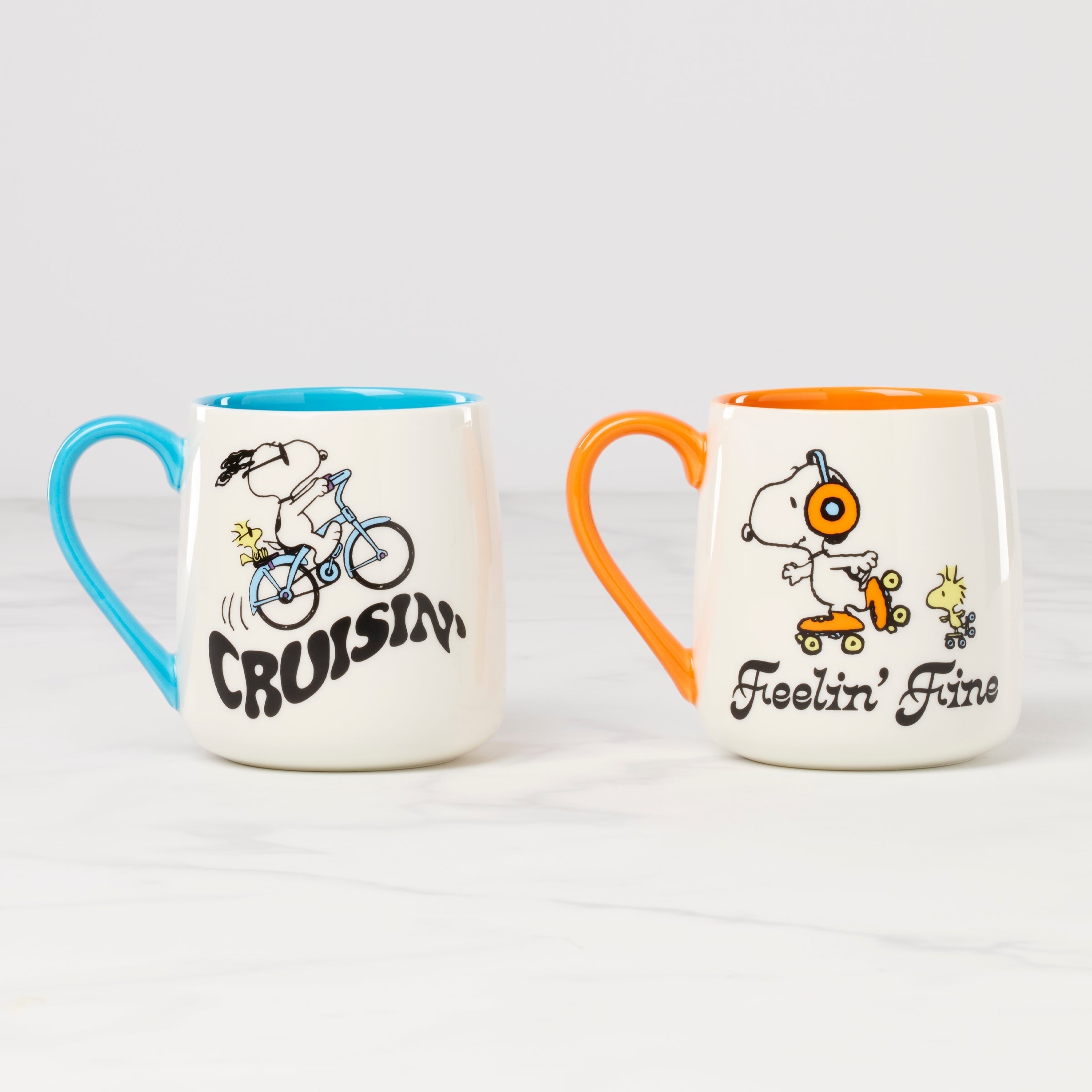Lenox Premium Peanuts Mugs Cruisin'-Feelin' Fine, Set of 2 - Image 2